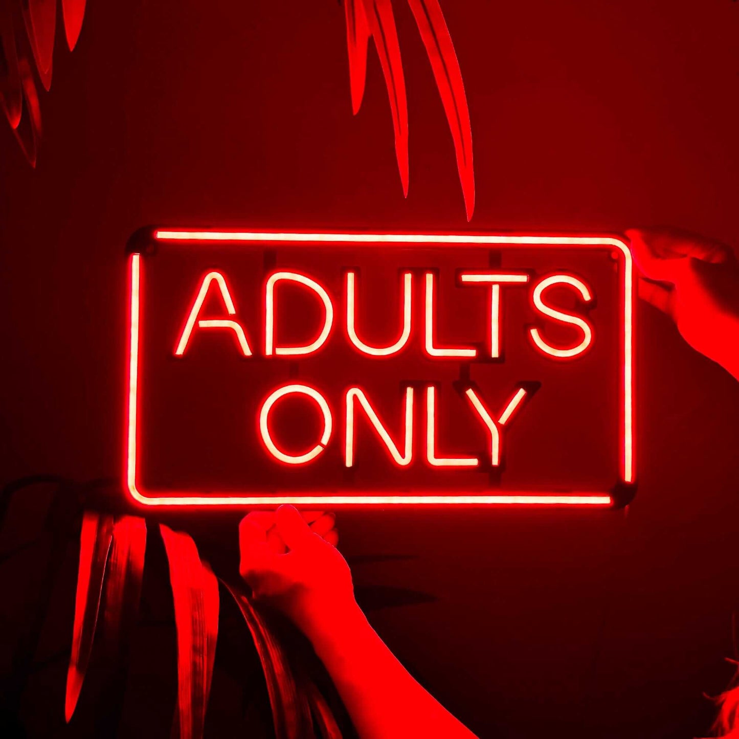 Adults Only - Neon Signs Neon Wall Art | SKU: NEO-135 | Available at Decojuana | Tags: metal neon wall decor,Metal Neon Wall Letter,Neon Artwork,neon party wall decor,neon quotes,Neon Signs,neon wall art,Neon Wall Decor,Neon Wall Letter