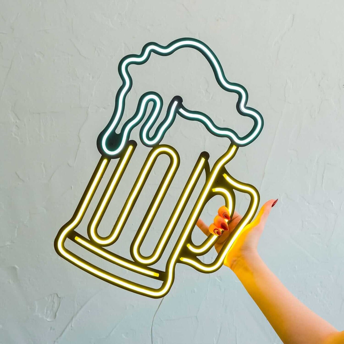 Beer - Neon Signs Neon Wall Art | SKU: NEO-064 | Available at Decojuana | Tags: metal neon wall decor,neon abstract,Neon Artwork,Neon Beer Wall Decor,neon party wall decor,Neon Signs,neon wall art,Neon Wall Decor,Valentine's Day Gift