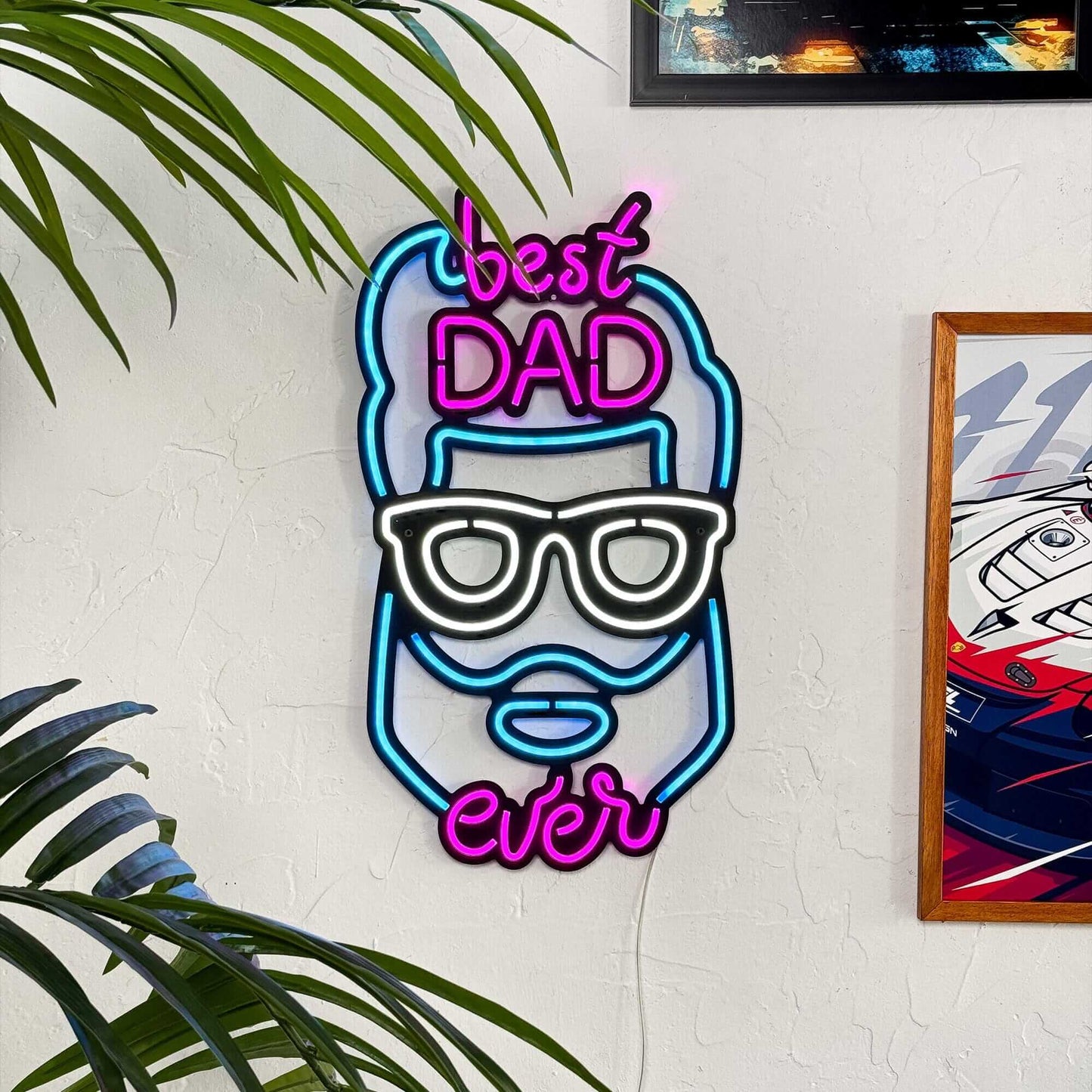 Best Dad Ever - Neon Signs Neon Wall Art | SKU: NEO-089 | Available at Decojuana | Tags: