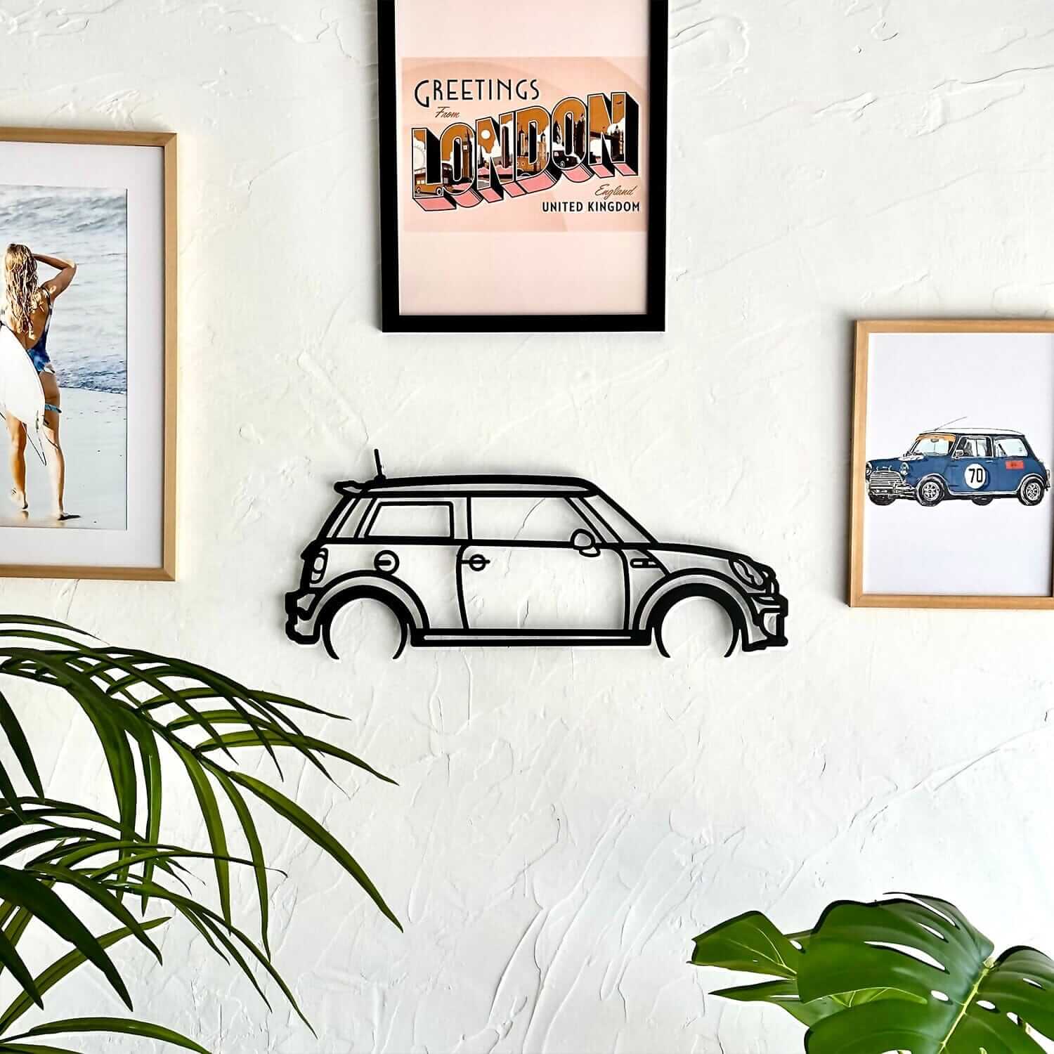 Mini Inspiration - Home Decor Decals Metal Wall Art | SKU: CR-01 | Available at Decojuana | Tags: car,Metal Deco,Metal Decoration,Metal Wall Art,Metal Wall Art Decor,Metal Wall Decor