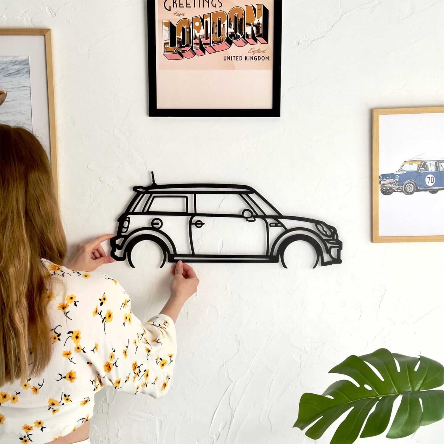 Mini Inspiration - Home Decor Decals Metal Wall Art | SKU: CR-01 | Available at Decojuana | Tags: car,Metal Deco,Metal Decoration,Metal Wall Art,Metal Wall Art Decor,Metal Wall Decor