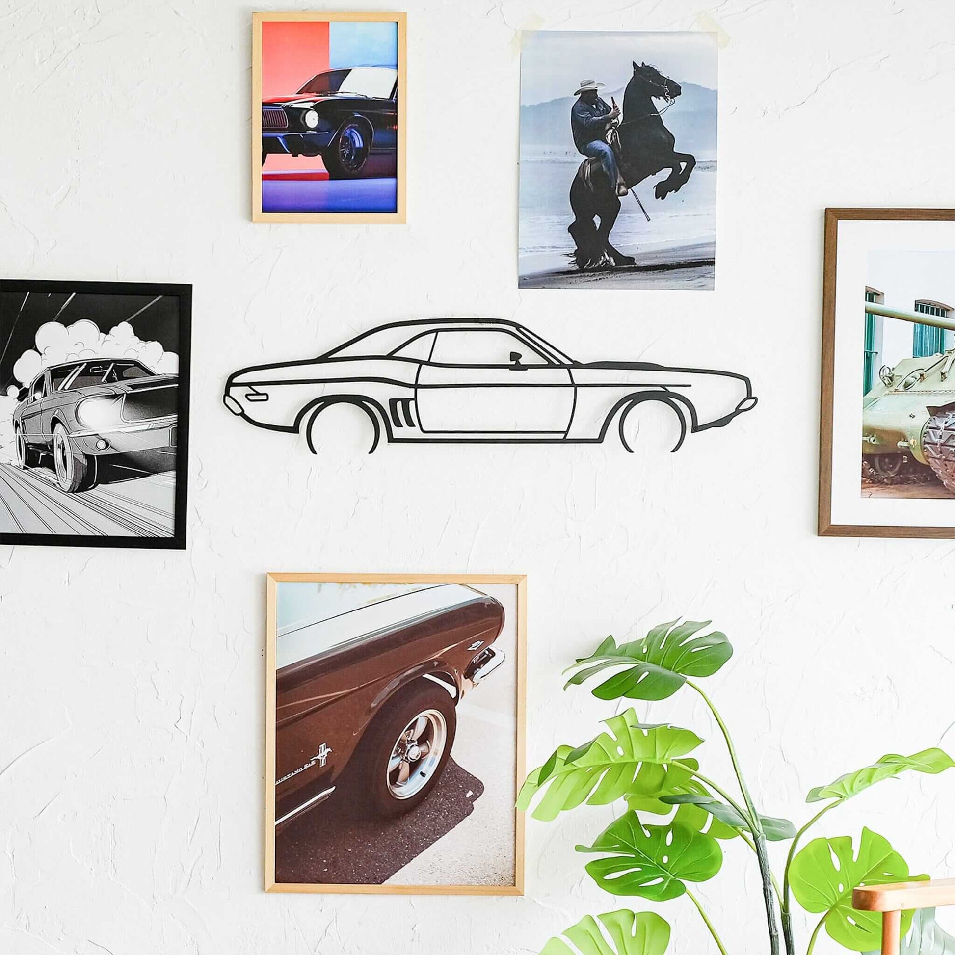 Challenger Inspiration - Home Decor Decals Metal Wall Art | SKU: CR-03 | Available at Decojuana | Tags: car,Metal Deco,Metal Decoration,Metal Wall Art,Metal Wall Art Decor,Metal Wall Decor