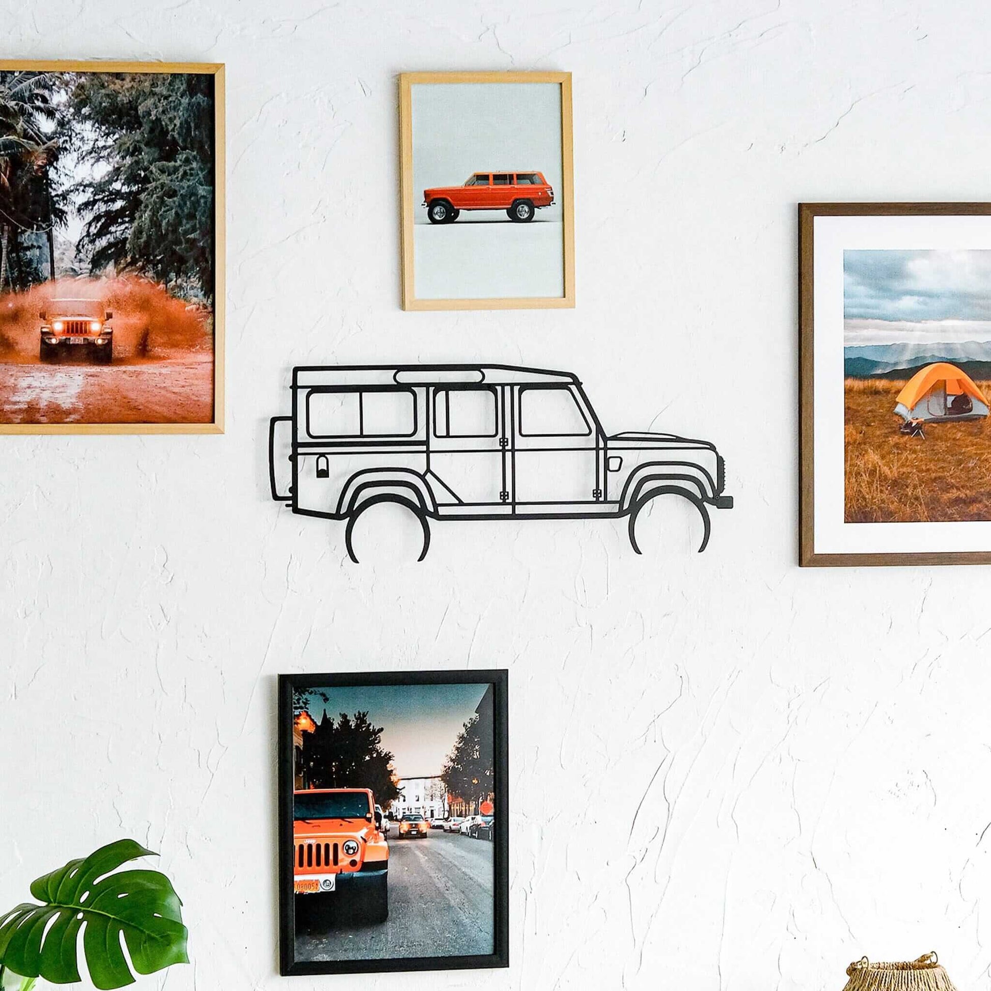 Defender Inspiration - Home Decor Decals Metal Wall Art | SKU: CR-06S | Available at Decojuana | Tags: car,Metal Deco,Metal Decoration,Metal Wall Art,Metal Wall Art Decor,Metal Wall Decor