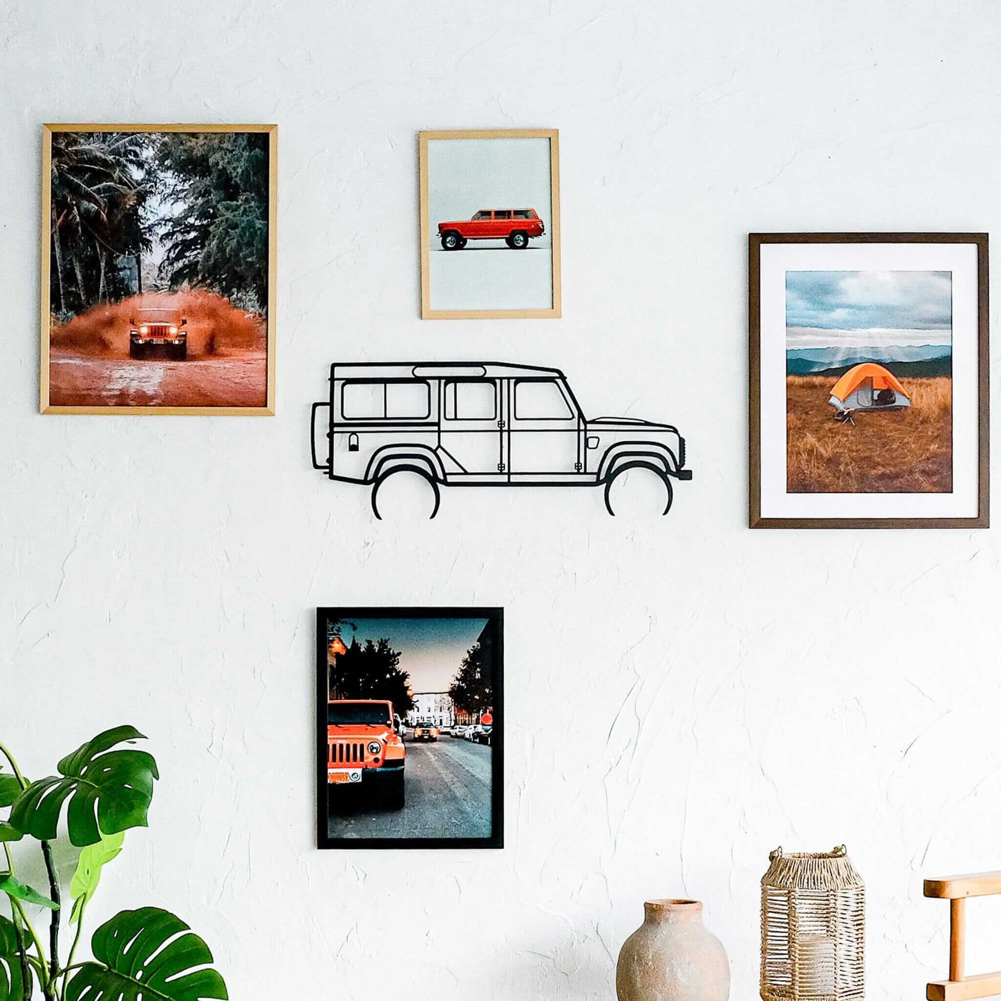 Defender Inspiration - Home Decor Decals Metal Wall Art | SKU: CR-06S | Available at Decojuana | Tags: car,Metal Deco,Metal Decoration,Metal Wall Art,Metal Wall Art Decor,Metal Wall Decor