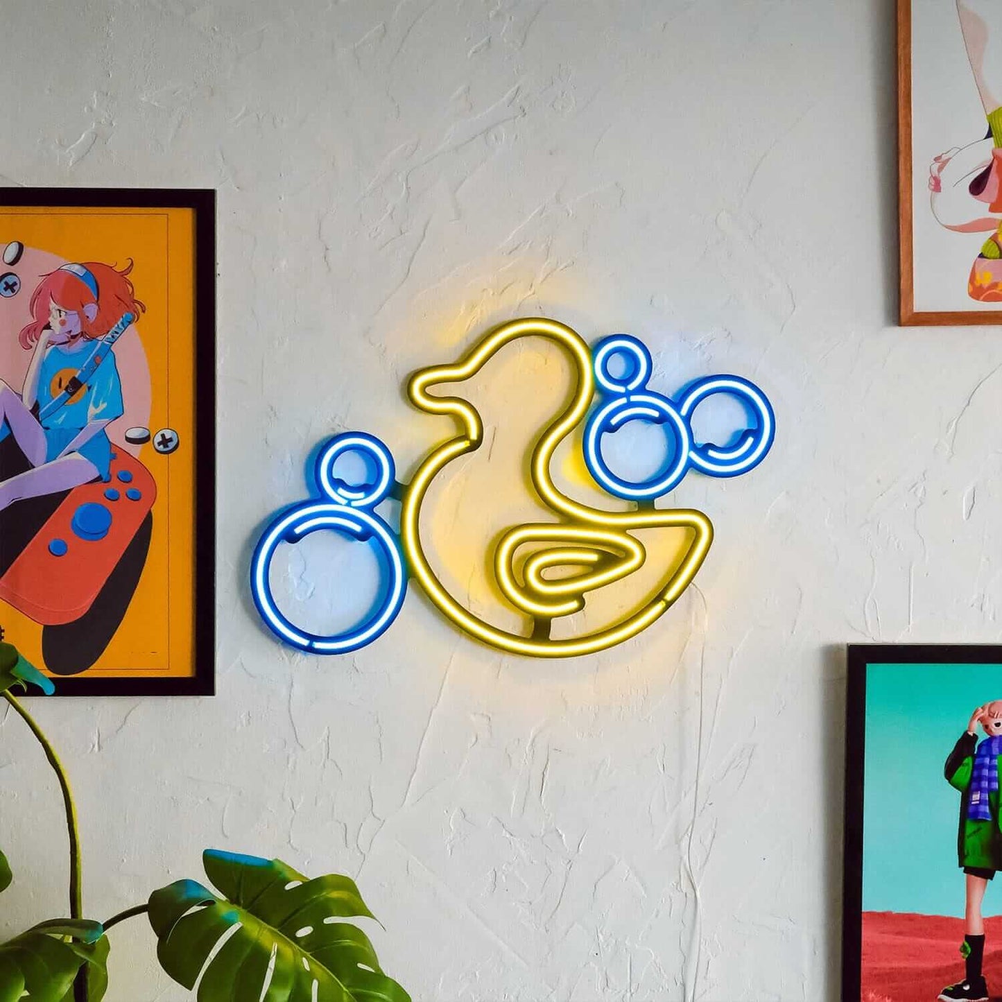 Rubber Duck - Neon Signs Neon Wall Art | SKU: NEO-025 | Available at Decojuana | Tags: Bathroom Decor,Bathroom Wall Decor,children room,Children Room Decor,discount,Led decor,Led Wall Decor,Metal Neon Wall Letter,Neon Artwork,neon duck,Neon Signs,neon wal