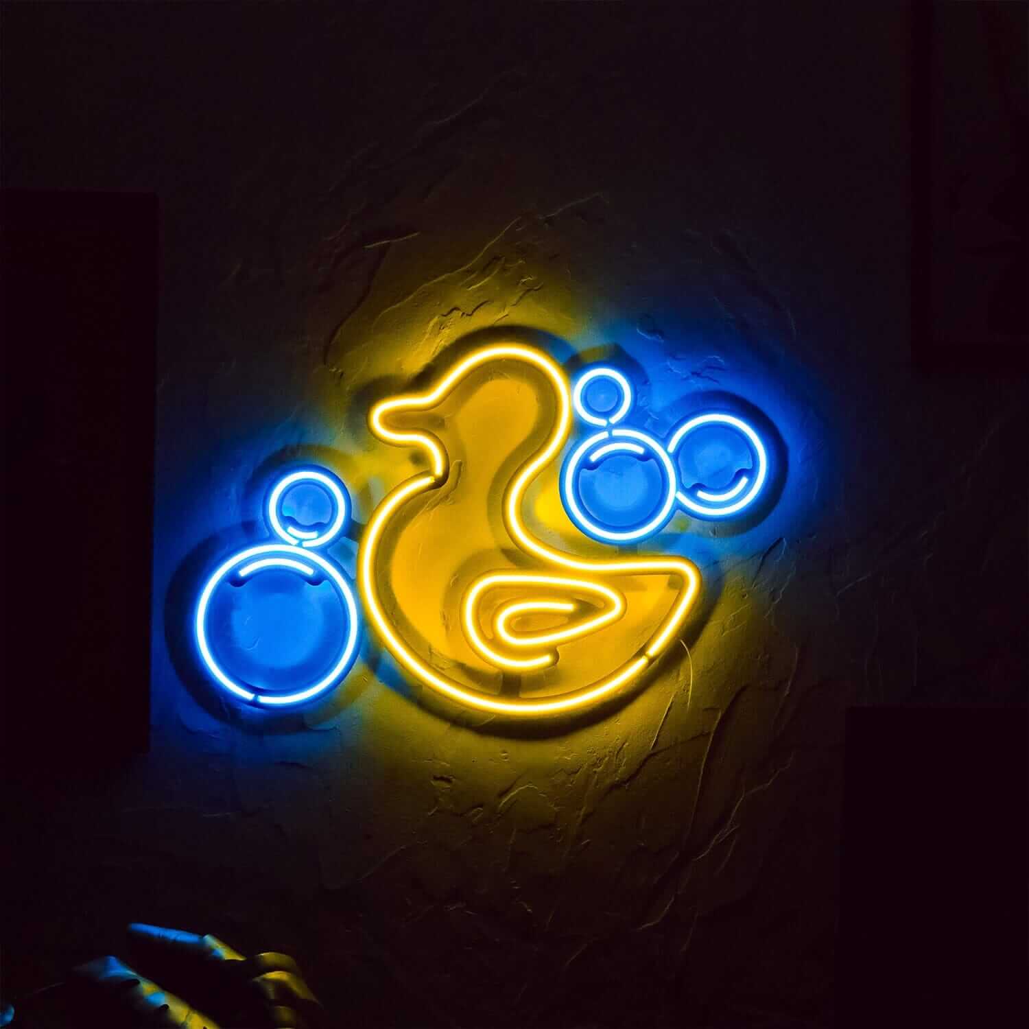 Rubber Duck - Neon Signs Neon Wall Art | SKU: NEO-025 | Available at Decojuana | Tags: Bathroom Decor,Bathroom Wall Decor,children room,Children Room Decor,discount,Led decor,Led Wall Decor,Metal Neon Wall Letter,Neon Artwork,neon duck,Neon Signs,neon wal