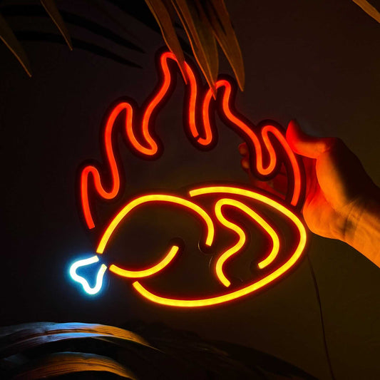 Fried Chicken - Neon Signs Neon Wall Art | SKU: NEO-105 | Available at Decojuana | Tags: Neon Artwork,Neon Signs,neon wall art,Neon Wall Decor