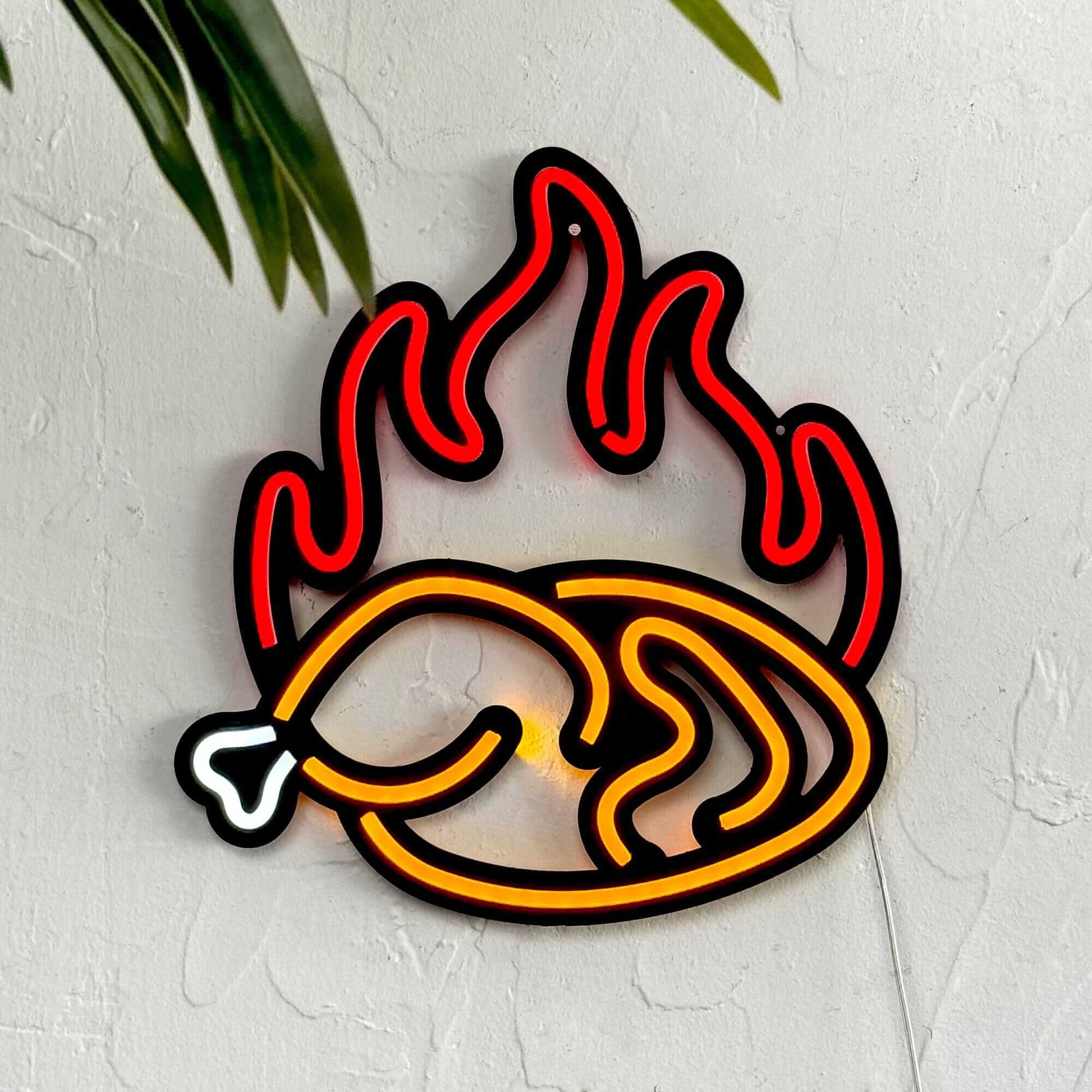 Fried Chicken - Neon Signs Neon Wall Art | SKU: NEO-105 | Available at Decojuana | Tags: Neon Artwork,Neon Signs,neon wall art,Neon Wall Decor