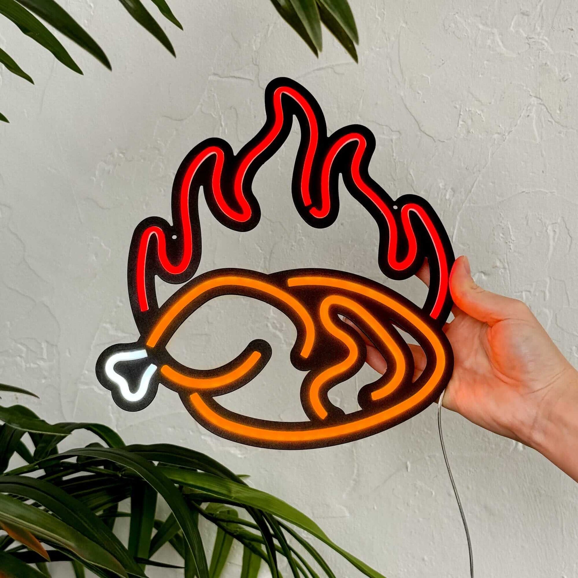 Fried Chicken - Neon Signs Neon Wall Art | SKU: NEO-105 | Available at Decojuana | Tags: Neon Artwork,Neon Signs,neon wall art,Neon Wall Decor