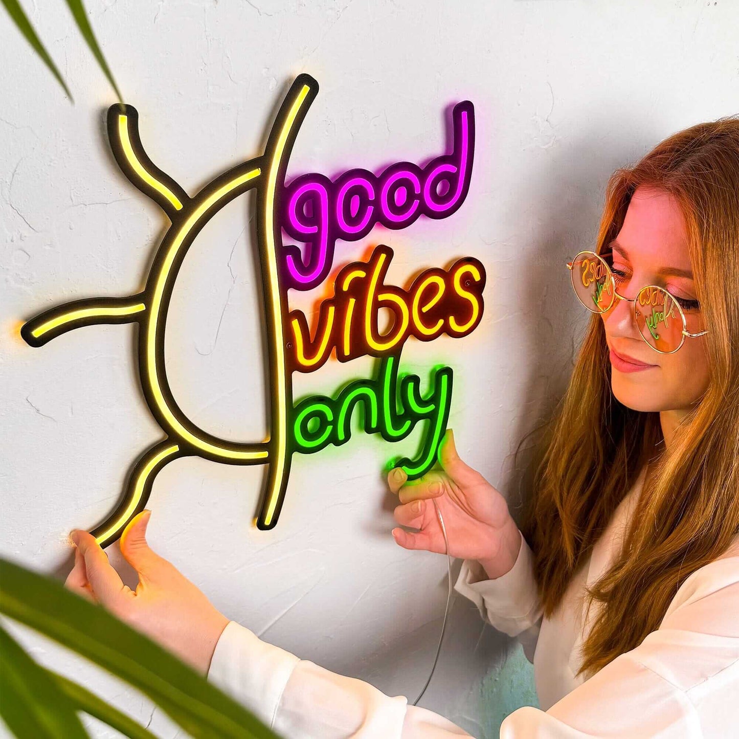 Good Vibes Only - Neon Signs Neon Wall Art | SKU: NEO-074 | Available at Decojuana | Tags: neon wall art,Neon Wall Decor