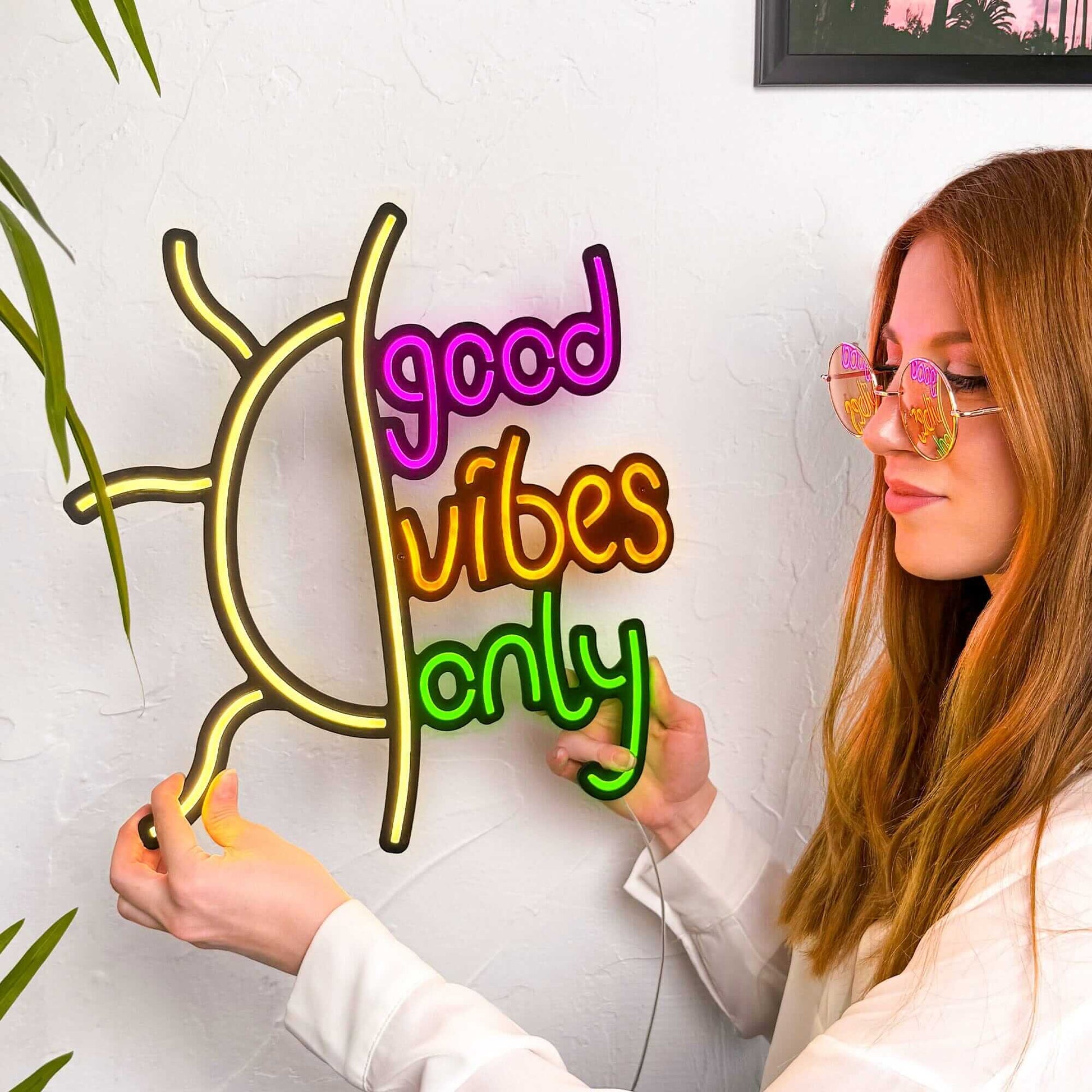 Good Vibes Only - Neon Signs Neon Wall Art | SKU: NEO-074 | Available at Decojuana | Tags: neon wall art,Neon Wall Decor