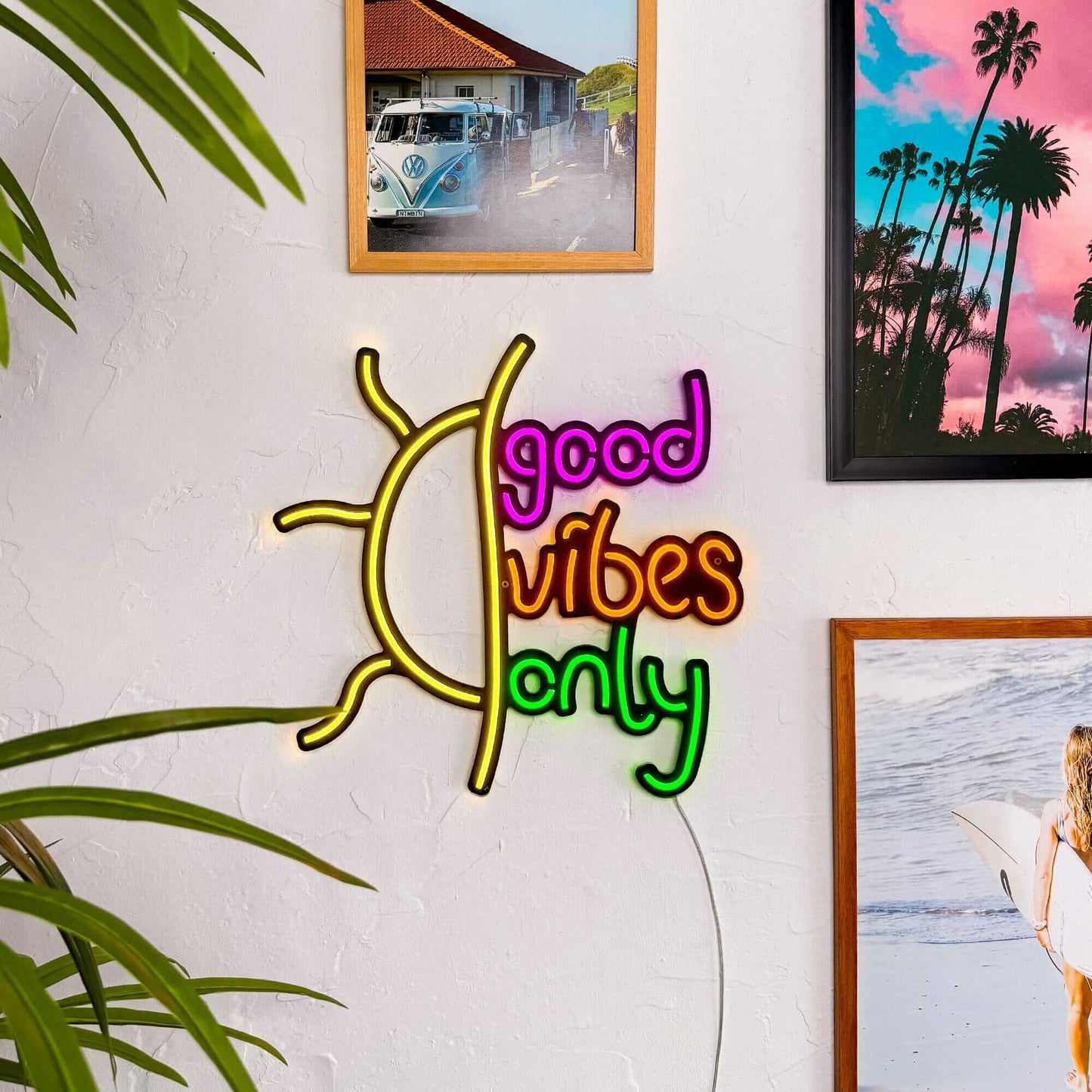 Good Vibes Only - Neon Signs Neon Wall Art | SKU: NEO-074 | Available at Decojuana | Tags: neon wall art,Neon Wall Decor