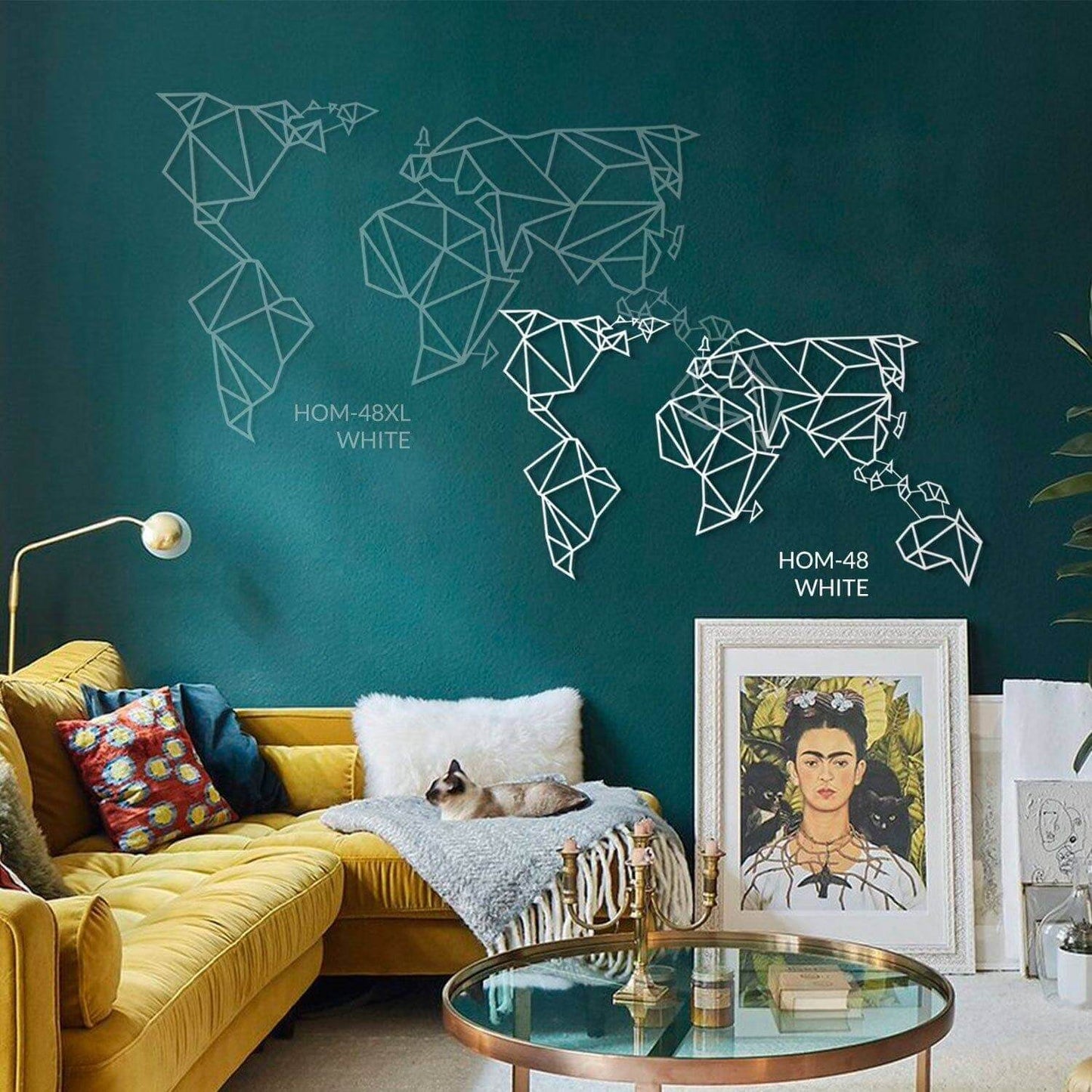 World Map - Home Decor Decals Metal Wall Art | SKU: HOM-48BLACK | Available at Decojuana | Tags: featured,Geometric,Large designs,Large Wall Art,Large Wall Decor,Metal Artwork,Metal Decoration,Metal Wall Art,Metal Wall Art Decor,Metal Wall Decor,world map