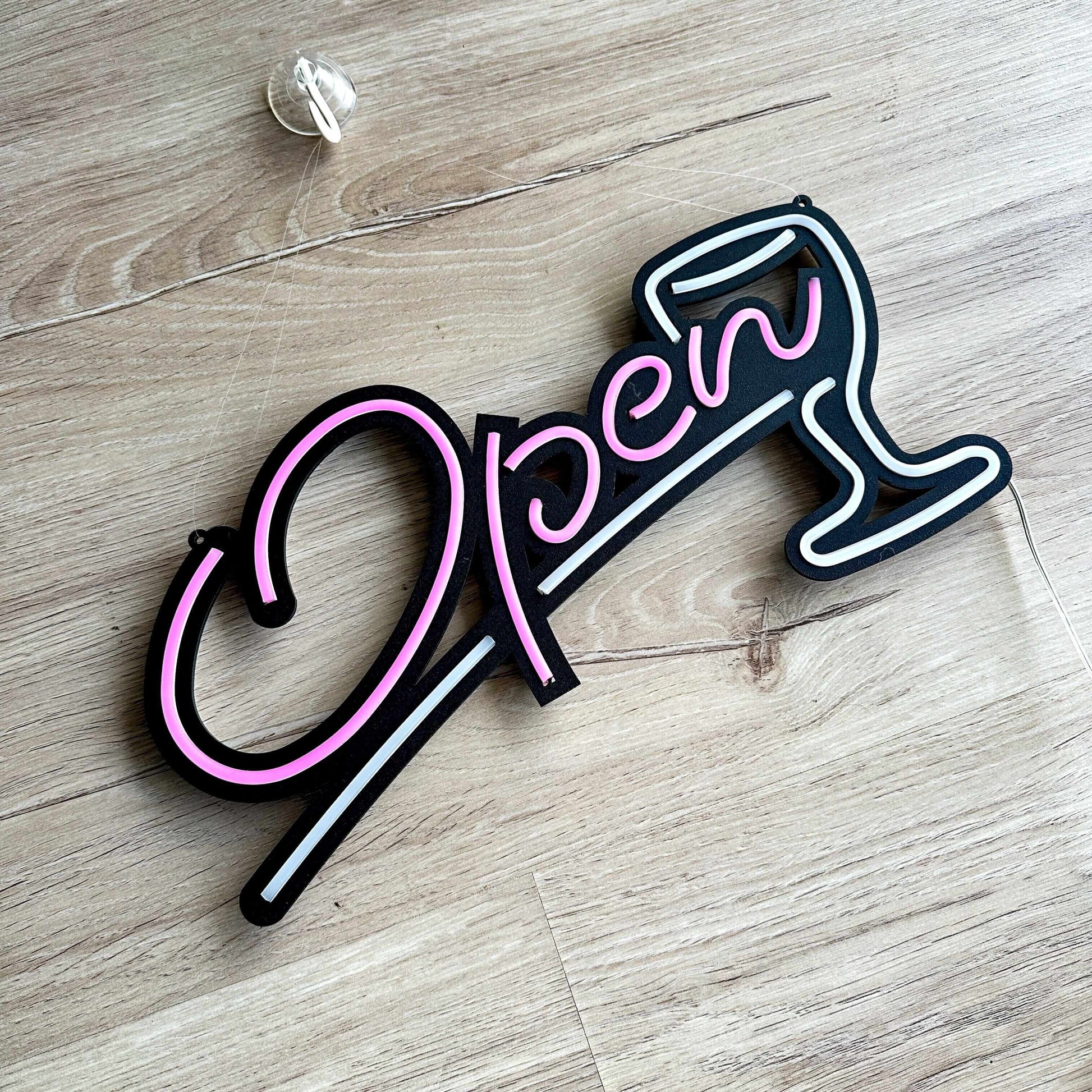 Open Door Sign 1 - Neon Signs Neon Wall Art | SKU: OPN-01 | Available at Decojuana | Tags: metal neon wall decor,Neon Artwork,Neon Signs,neon wall art,Neon Wall Decor,Neon Wall Letter