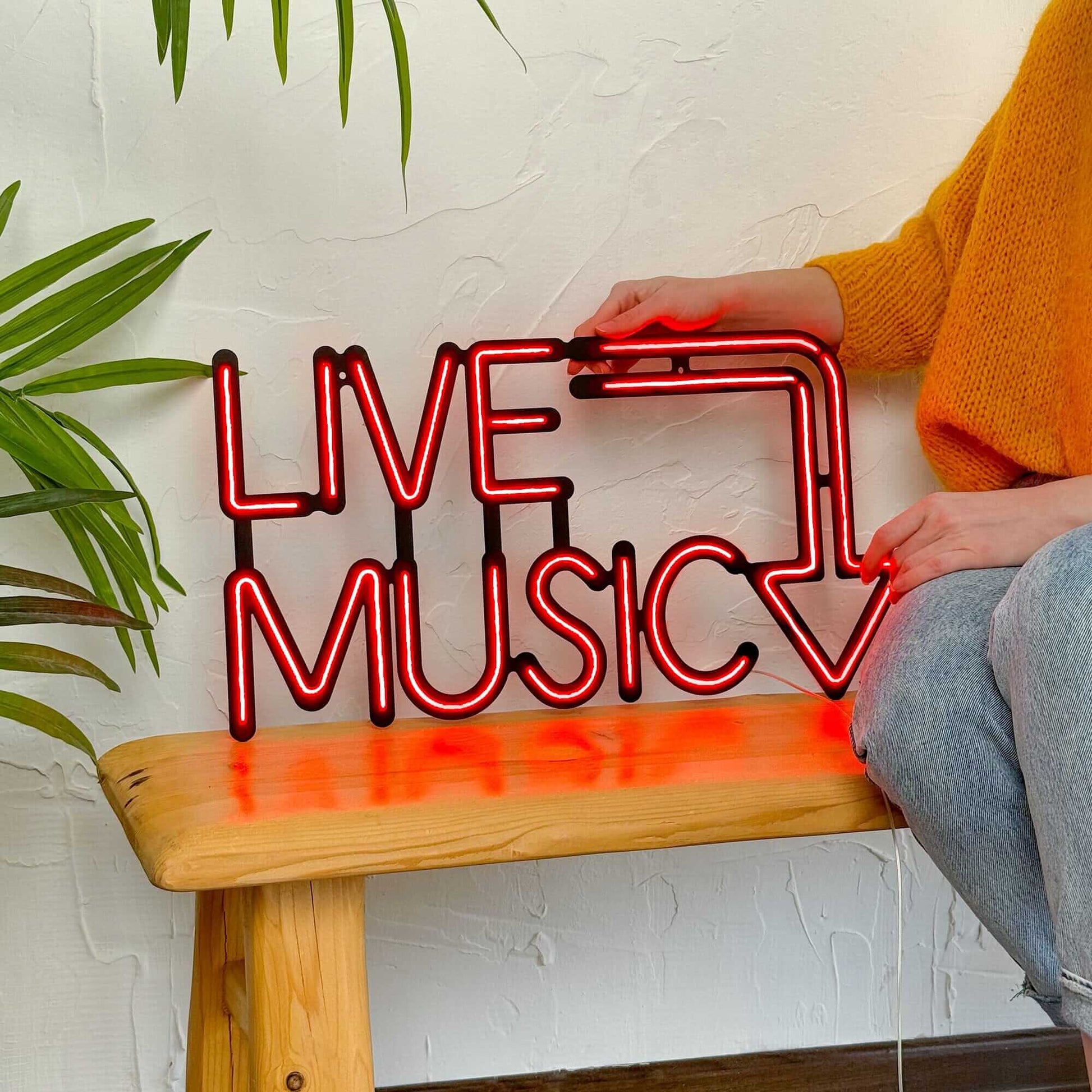 Live Music - Neon Signs Neon Wall Art | SKU: NEO-051 | Available at Decojuana | Tags: led,Led decor,Led Wall Decor,Led Wall Letter Decor,Light,Lightning,Metal Artwork,Metal Decoration,Metal Neon Wall Letter,Metal Wall Art,Metal Wall Art Decor,Metal Wall D