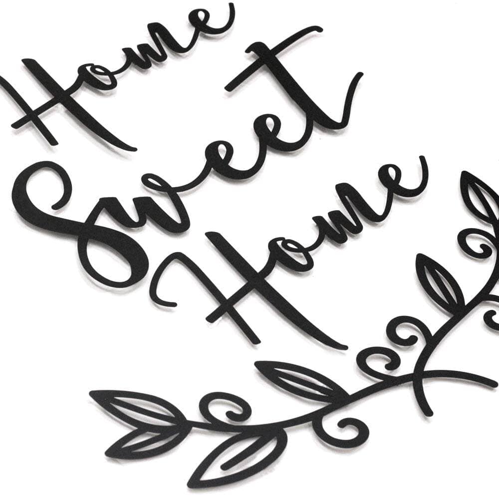 Home Sweet Home - Home Decor Decals Metal Wall Art | SKU: MP-141 | Available at Decojuana | Tags: Interior decoration,Interior Design Style,Letter Decor,Letter Wall Art,Livingroom Wall Decor,Metal Artwork,Metal Decoration,Metal Letter,Metal Wall Art,Metal