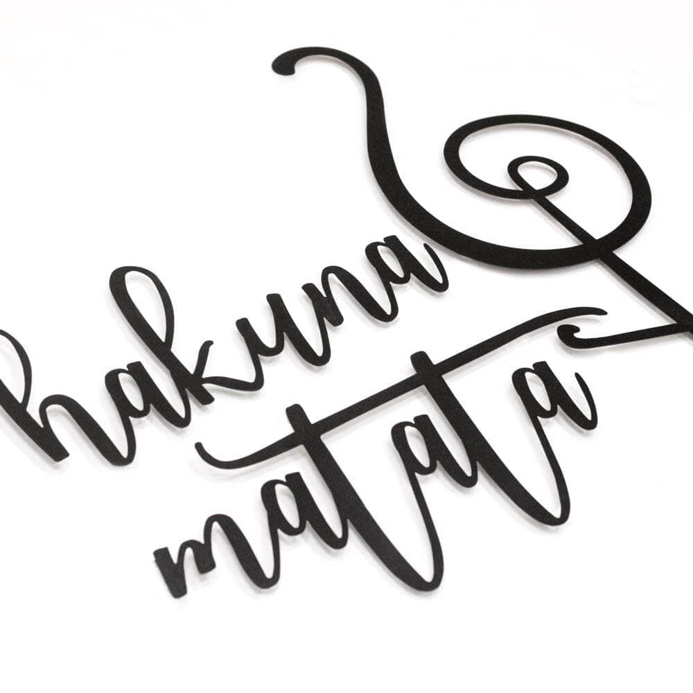 Hakuna Matata - Home Decor Decals Metal Wall Art | SKU: MP-153 | Available at Decojuana | Tags: Letter Decor,Letter Wall Art,Metal Artwork,Metal Decoration,Metal Letter,Metal Wall Art,Metal Wall Art Decor,Metal Wall Decor,Metal Wall Letter,Metal Wall Quot