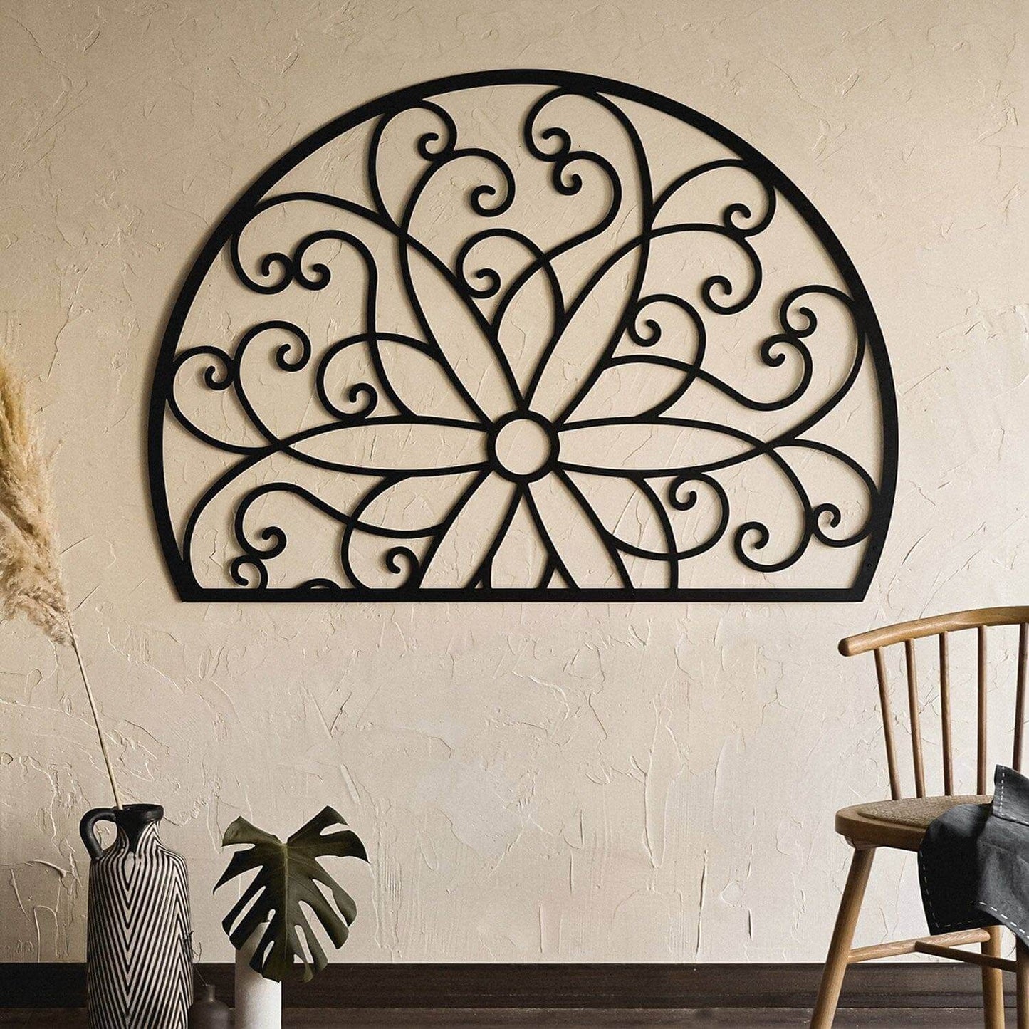 Lotus - Home Decor Decals Metal Wall Art | SKU: MOP-13 | Available at Decojuana | Tags: above bed decor,bedroom decoration,bedroom signs,bedroom wall decoration,boho wall art,large bedroom wall decor,Large designs,Large Wall Art,Large Wall Decor,Lotus Met