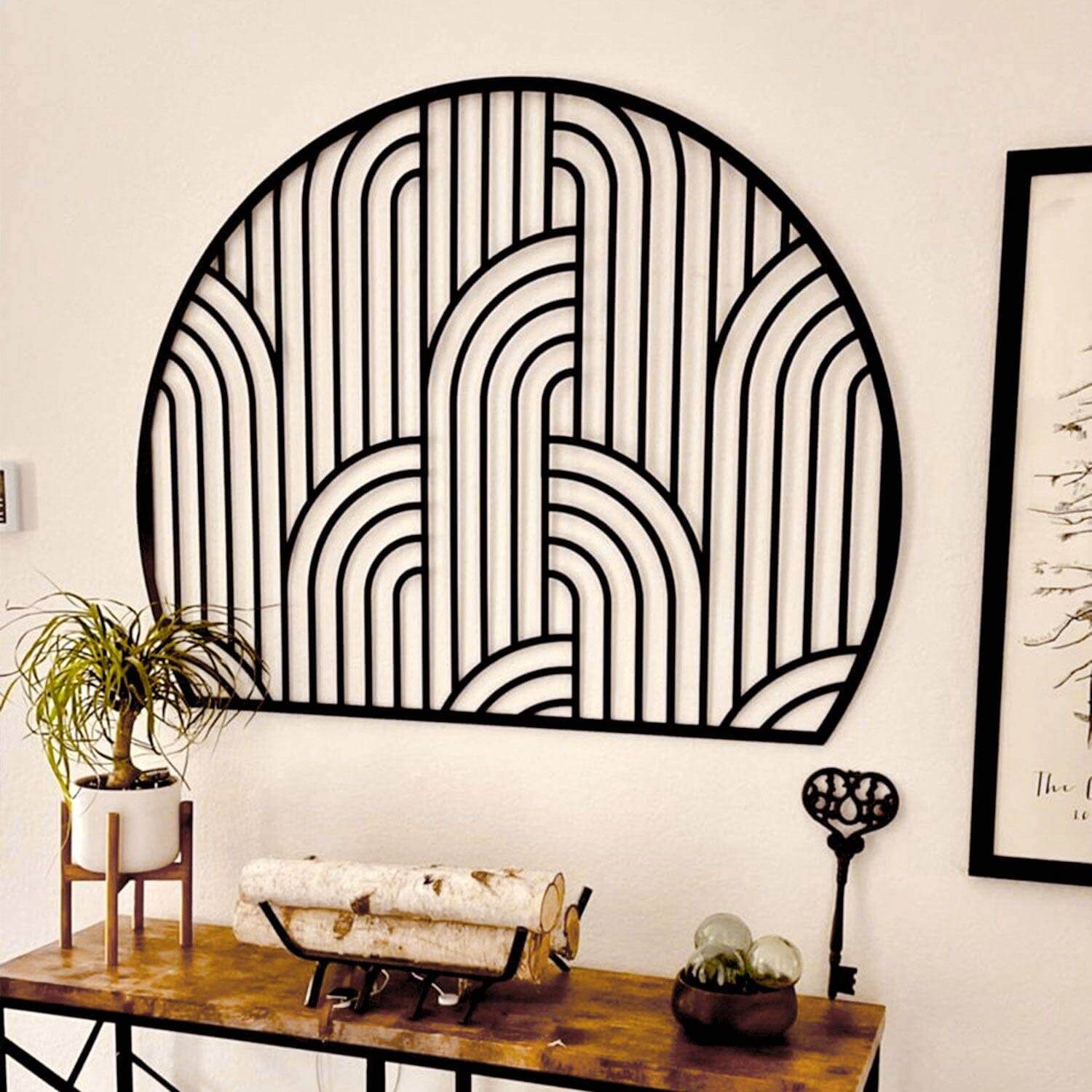 Brooklyn - Home Decor Decals Metal Wall Art | SKU: MOP-14 | Available at Decojuana | Tags: above bed decor,abstract,bedroom decoration,bedroom signs,bedroom wall decoration,Large designs,Large Wall Art,Large Wall Decor,Metal Artwork,Metal Decoration,Metal