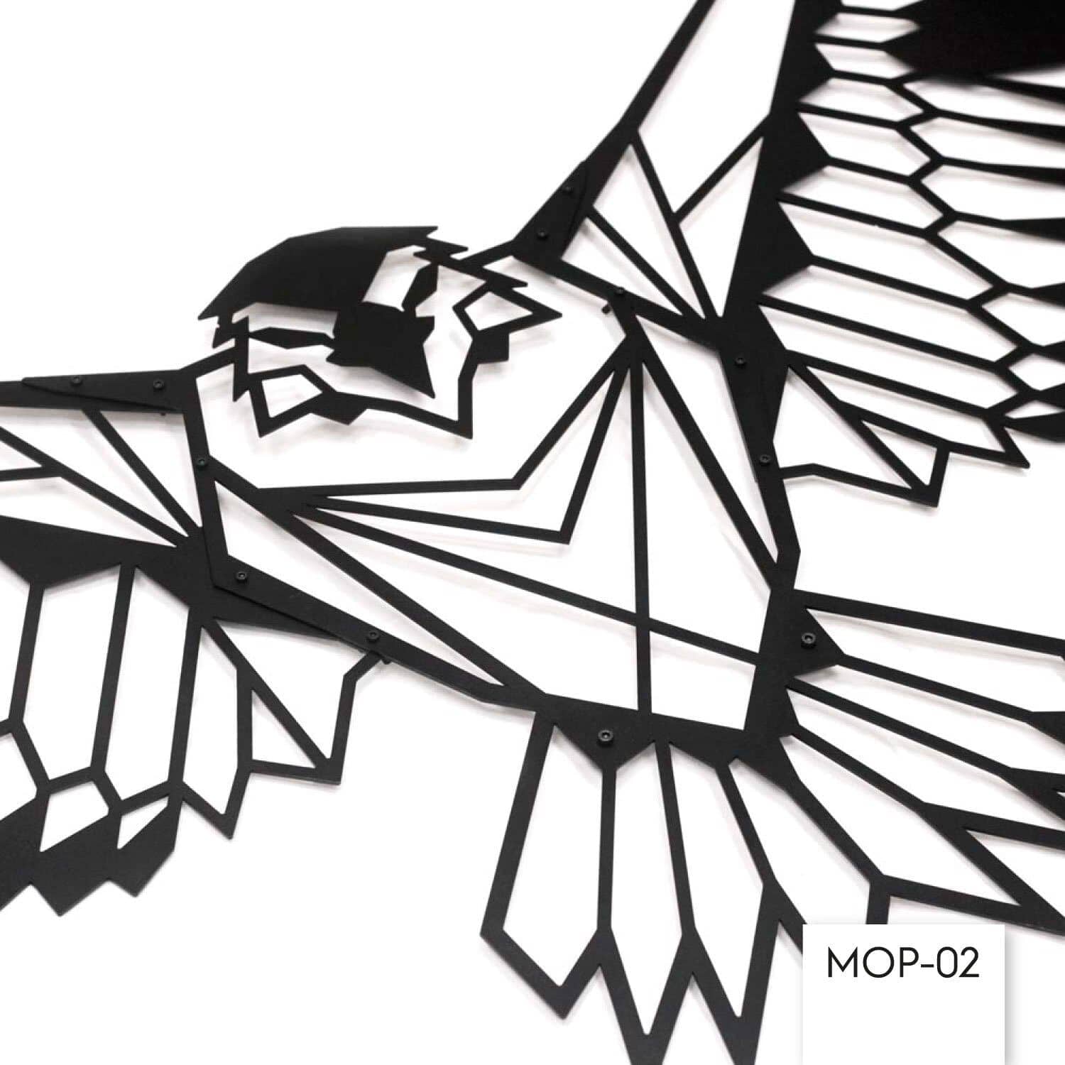 Eagle - Home Decor Decals Metal Wall Art | SKU: MP-40 | Available at Decojuana | Tags: Animal design,Animal Metal Wall Decor,Animal Wall Art,Animal Wall Decor,Animals,eagle metal,Geometric,Geometric Wall Art,Large designs,Large Wall Art,Large Wall Decor,M