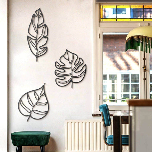 Animula - Home Decor Decals Metal Wall Art | SKU: MP-104 | Available at Decojuana | Tags: large bedroom wall decor,Large designs,Large Wall Art,Large Wall Decor,leaf wall decor,Leaves Wall Decor,Metal Artwork,Metal Decoration,Metal Wall Art,Metal Wall Art