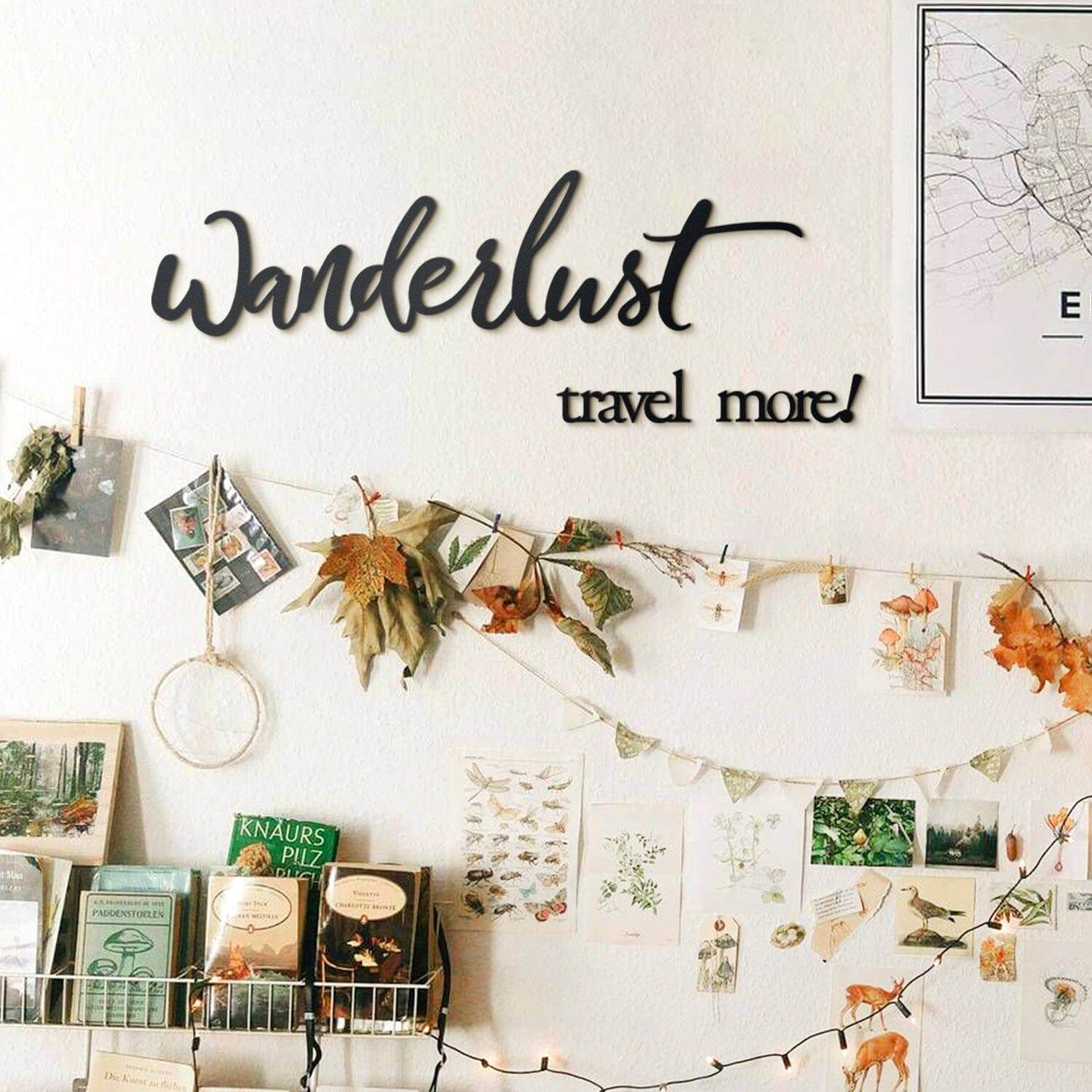 Wanderlust - Home Decor Decals Metal Wall Art | SKU: MP-147 | Available at Decojuana | Tags: Letter Decor,Letter Wall Art,Metal Artwork,Metal Decoration,Metal Letter,Metal Wall Art,Metal Wall Art Decor,Metal Wall Decor,Metal Wall Letter,Metal Wall Quotes,