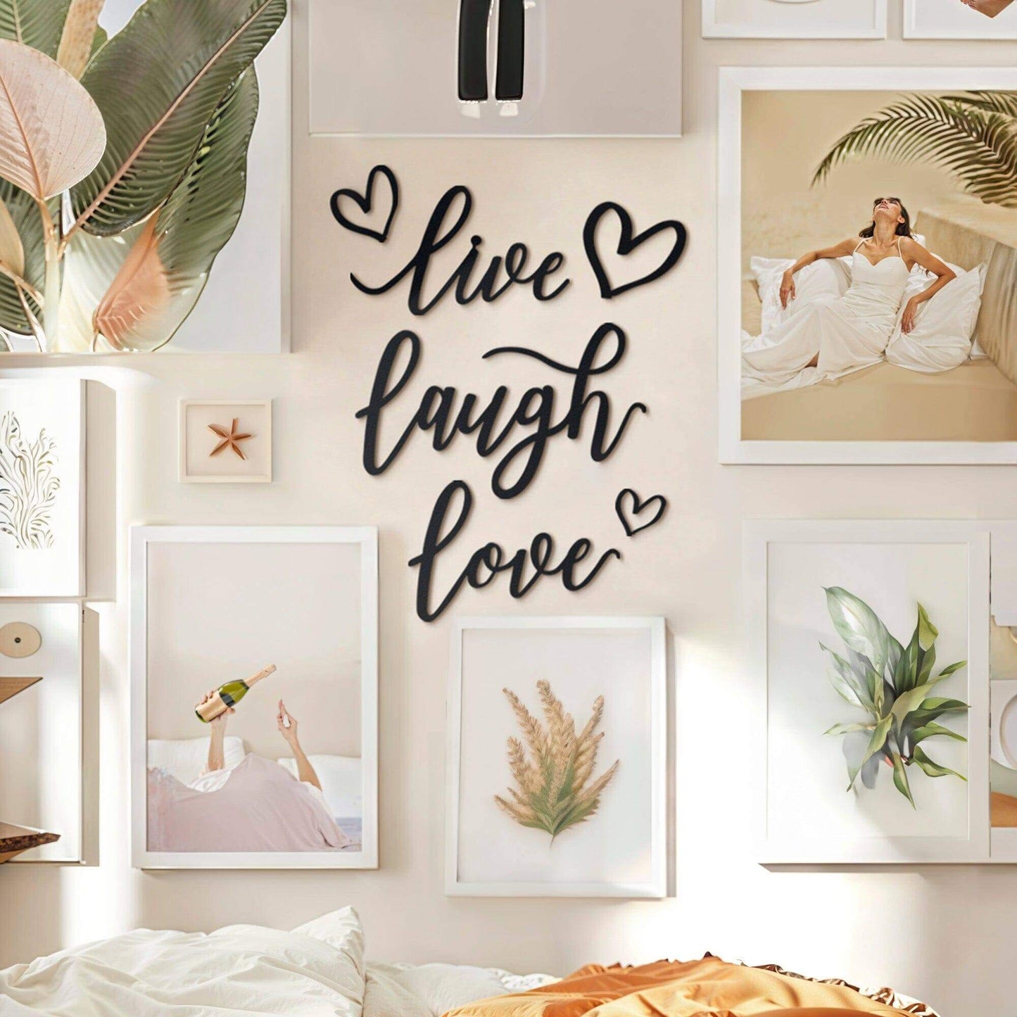 Live Laugh Love - Home Decor Decals Metal Wall Art | SKU: MP-159 | Available at Decojuana | Tags: Letter Decor,Letter Wall Art,Love,Metal Artwork,Metal Decoration,Metal Letter,Metal Wall Art,Metal Wall Art Decor,Metal Wall Decor,Metal Wall Letter,Metal Wa