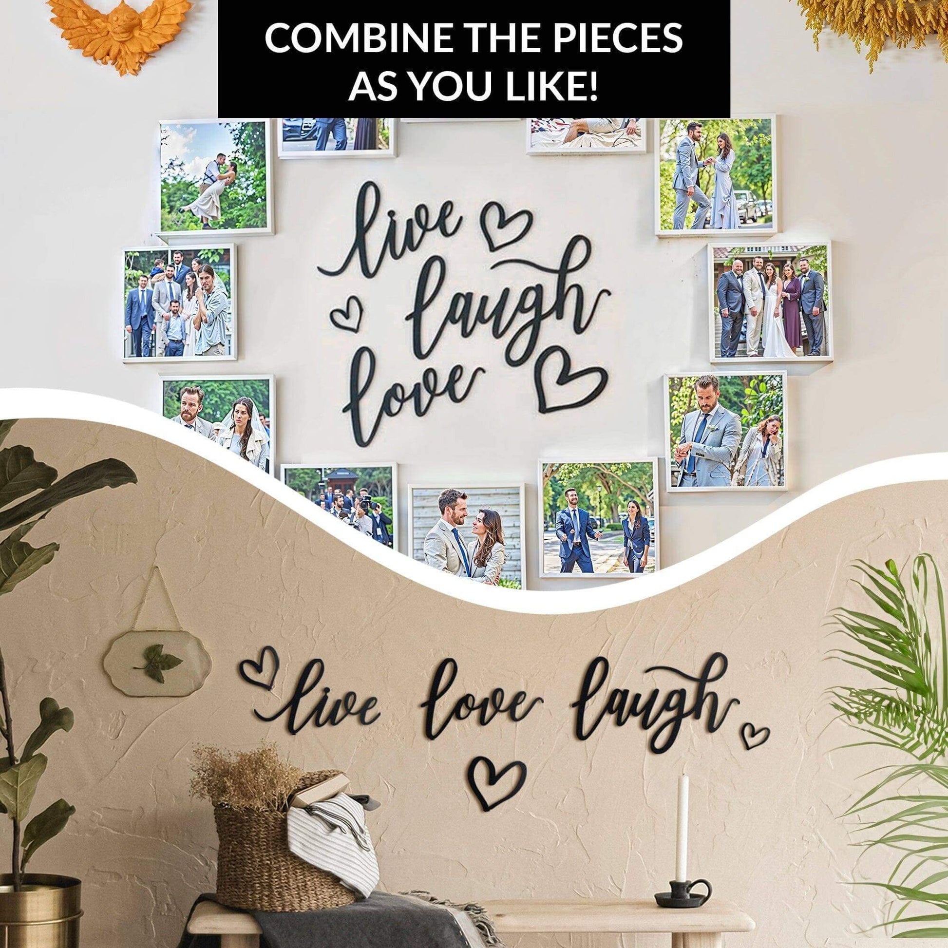 Live Laugh Love - Home Decor Decals Metal Wall Art | SKU: MP-159 | Available at Decojuana | Tags: Letter Decor,Letter Wall Art,Love,Metal Artwork,Metal Decoration,Metal Letter,Metal Wall Art,Metal Wall Art Decor,Metal Wall Decor,Metal Wall Letter,Metal Wa