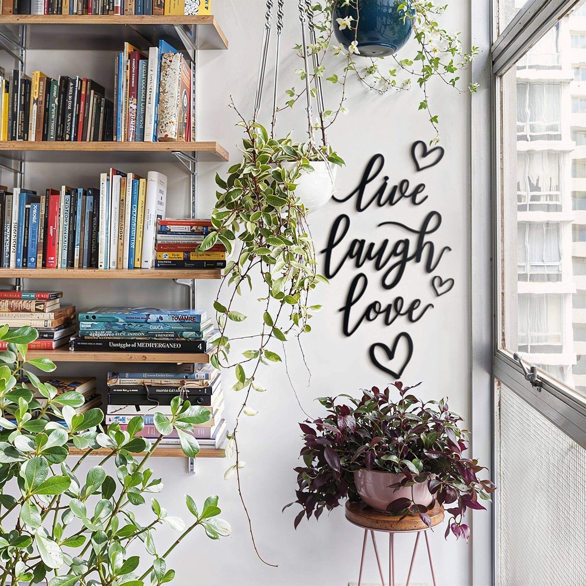 Live Laugh Love - Home Decor Decals Metal Wall Art | SKU: MP-159 | Available at Decojuana | Tags: Letter Decor,Letter Wall Art,Love,Metal Artwork,Metal Decoration,Metal Letter,Metal Wall Art,Metal Wall Art Decor,Metal Wall Decor,Metal Wall Letter,Metal Wa