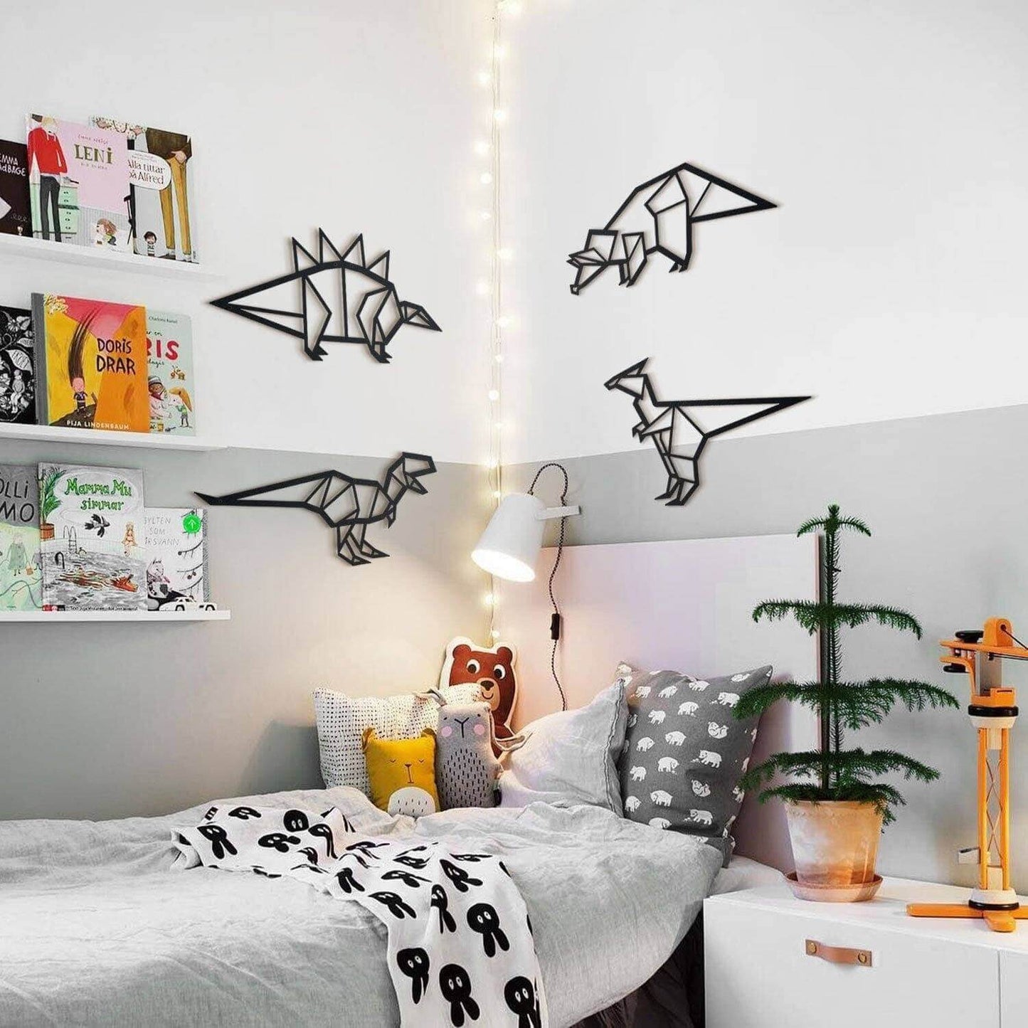 Dinosaurs - Home Decor Decals Metal Wall Art | SKU: MP-173 | Available at Decojuana | Tags: above bed decor,Animal design,Animal Metal Wall Decor,Animal Wall Art,Animal Wall Decor,Animals,babyroom,bedroom decoration,bedroom signs,bedroom wall decoration,c