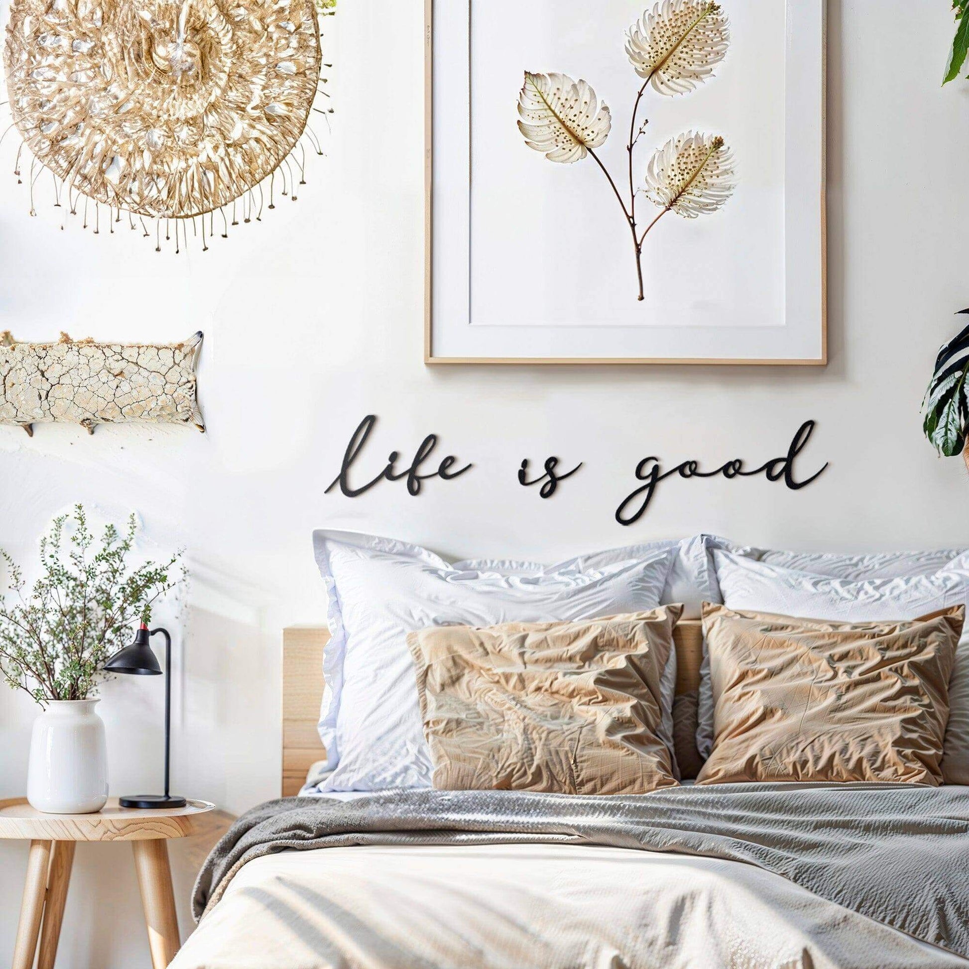 Life Is Good - Home Decor Decals Metal Wall Art | SKU: MP-186 | Available at Decojuana | Tags: Letter Decor,Letter Wall Art,Metal Artwork,Metal Decoration,Metal Letter,Metal Wall Art,Metal Wall Art Decor,Metal Wall Decor,Metal Wall Letter,Metal Wall Quote