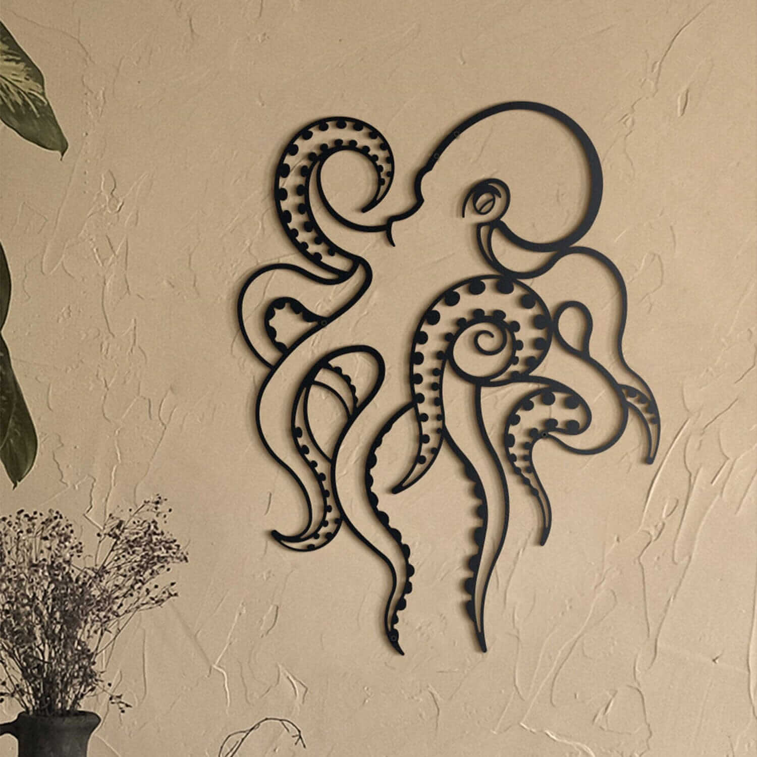 Octopus - Home Decor Decals Metal Wall Art | SKU: MP-205 | Available at Decojuana | Tags: Animal design,Animal Metal Wall Decor,Animal Wall Art,Animal Wall Decor,Animals,Metal Artwork,Metal Decoration,Metal Wall Art,Metal Wall Art Decor,Metal Wall Decor,O