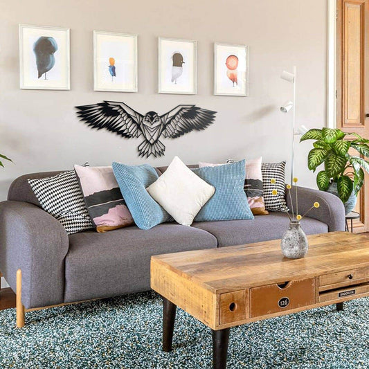 Eagle - Home Decor Decals Metal Wall Art | SKU: MP-40 | Available at Decojuana | Tags: Animal design,Animal Metal Wall Decor,Animal Wall Art,Animal Wall Decor,Animals,eagle metal,Geometric,Geometric Wall Art,Large designs,Large Wall Art,Large Wall Decor,M