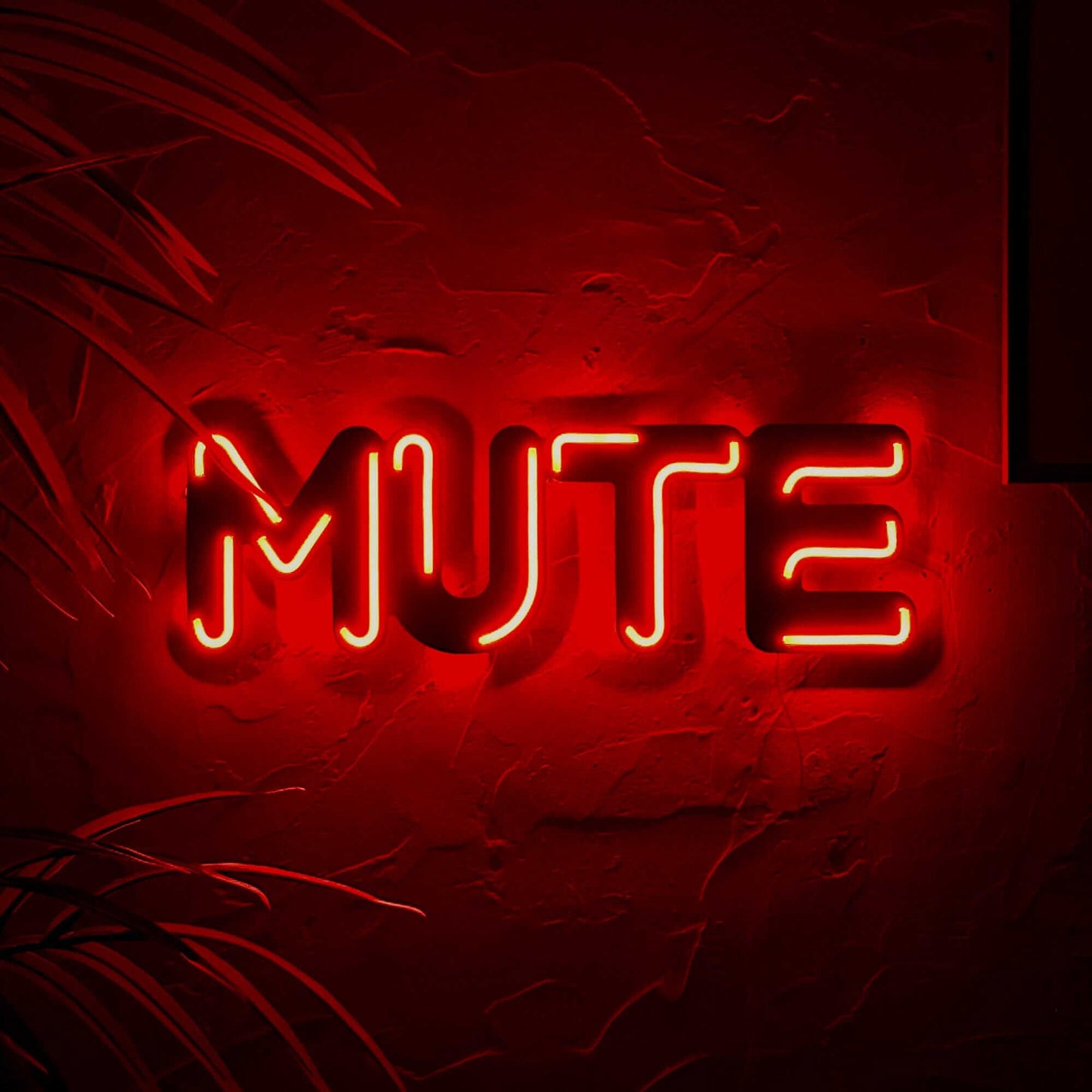 Mute - Neon Signs Neon Wall Art | SKU: NEO-009 | Available at Decojuana | Tags: led,Led decor,Led Wall Decor,Led Wall Letter Decor,Metal Artwork,Metal Decoration,Metal Neon Wall Letter,Metal Wall Art,Metal Wall Art Decor,Metal Wall Decor,Neon Artwork,Neon