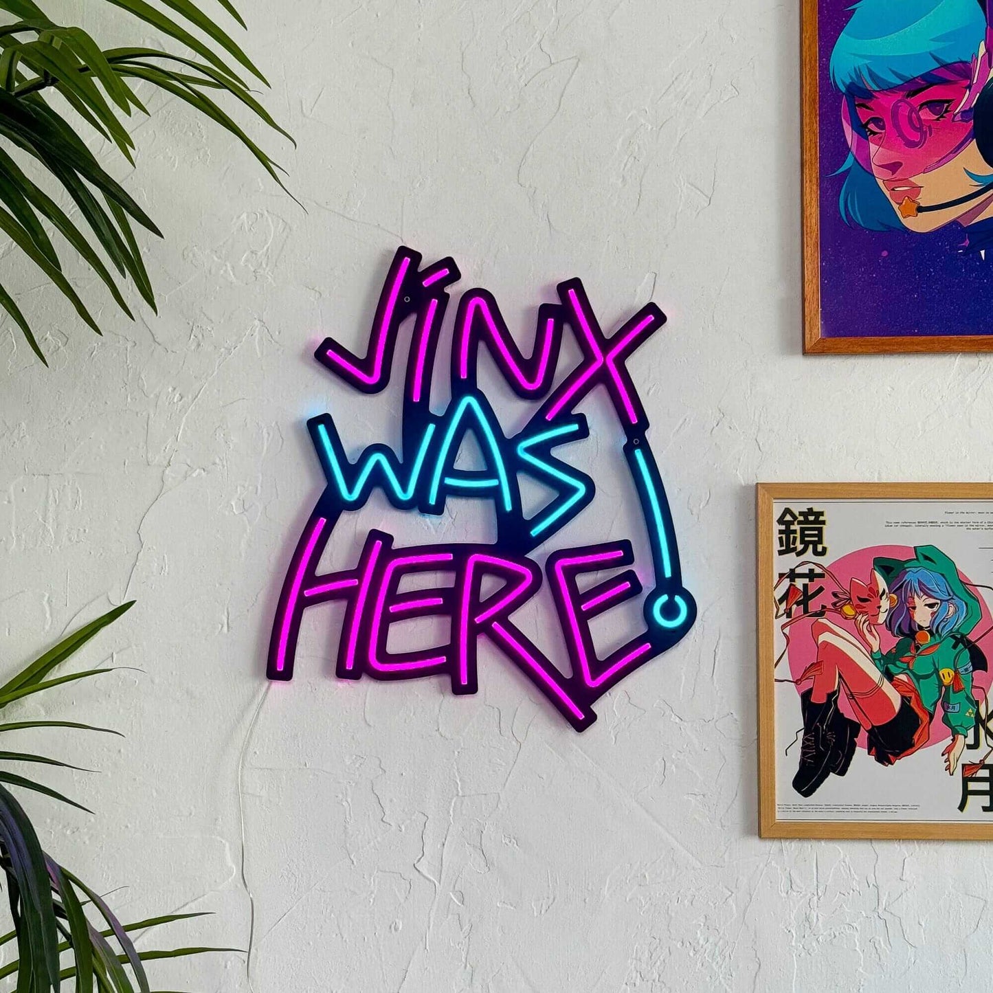 Jinx Was Here - Neon Signs Neon Wall Art | SKU: NEO-077 | Available at Decojuana | Tags: neon quotes,neon wall art,Neon Wall Decor