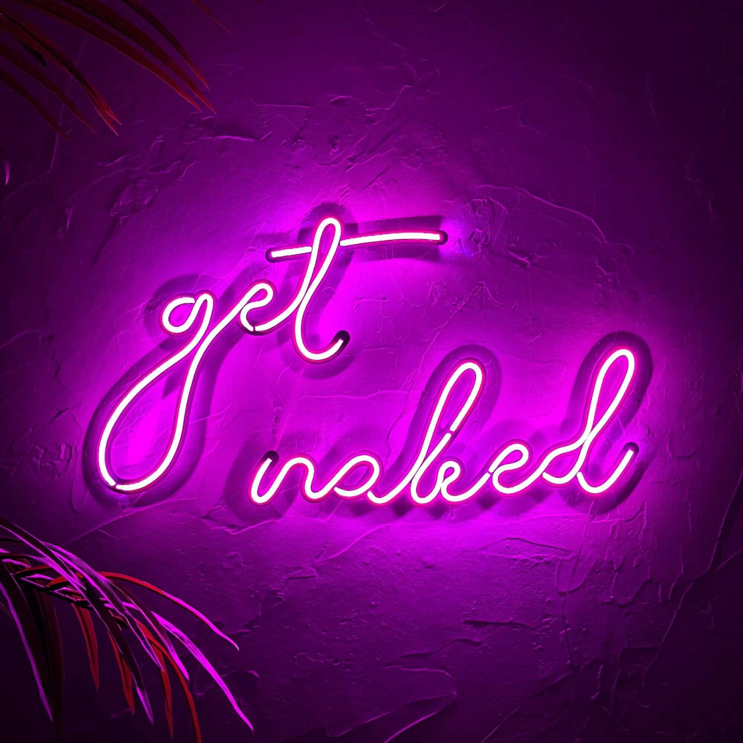 Naked - Neon Signs Neon Wall Art | SKU: NEO-027 | Available at Decojuana | Tags: get naked,led,Led decor,Led Wall Decor,Led Wall Letter Decor,Light,Lightning,Metal Artwork,Metal Decoration,Metal Neon Wall Letter,Metal Wall Art,Metal Wall Art Decor,Metal W