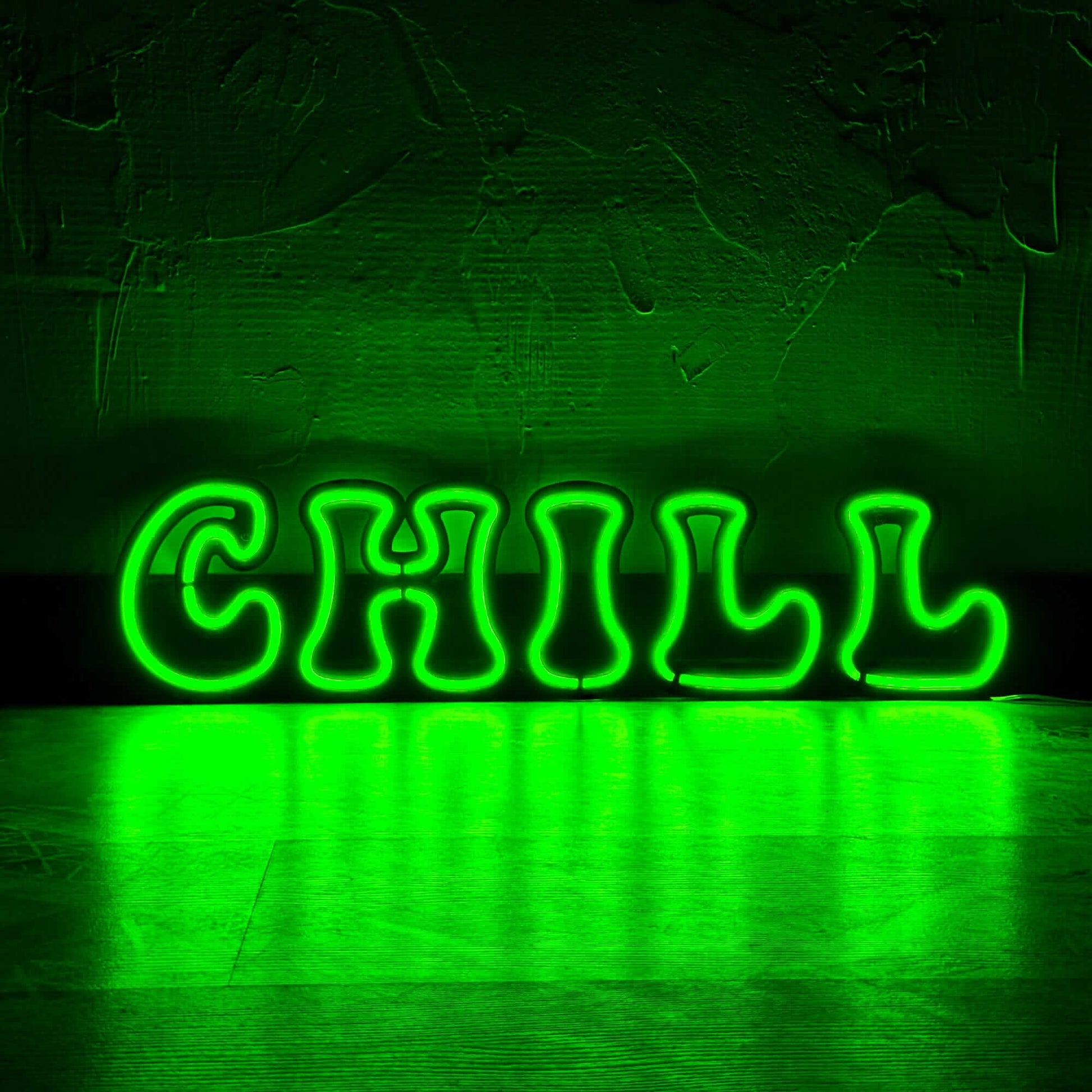 Chill - Neon Signs Neon Wall Art | SKU: NEO-035 | Available at Decojuana | Tags: metal neon wall decor,Metal Neon Wall Letter,motivational neon quotes,Neon Artwork,Neon motivational quotes,neon party wall decor,neon quotes,Neon Signs,neon wall art,Neon Wa