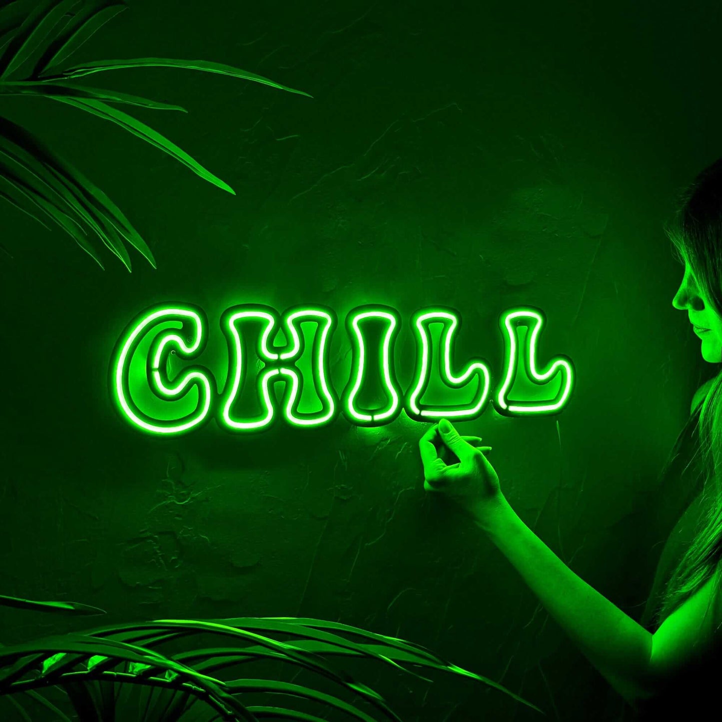 Chill - Neon Signs Neon Wall Art | SKU: NEO-035 | Available at Decojuana | Tags: metal neon wall decor,Metal Neon Wall Letter,motivational neon quotes,Neon Artwork,Neon motivational quotes,neon party wall decor,neon quotes,Neon Signs,neon wall art,Neon Wa