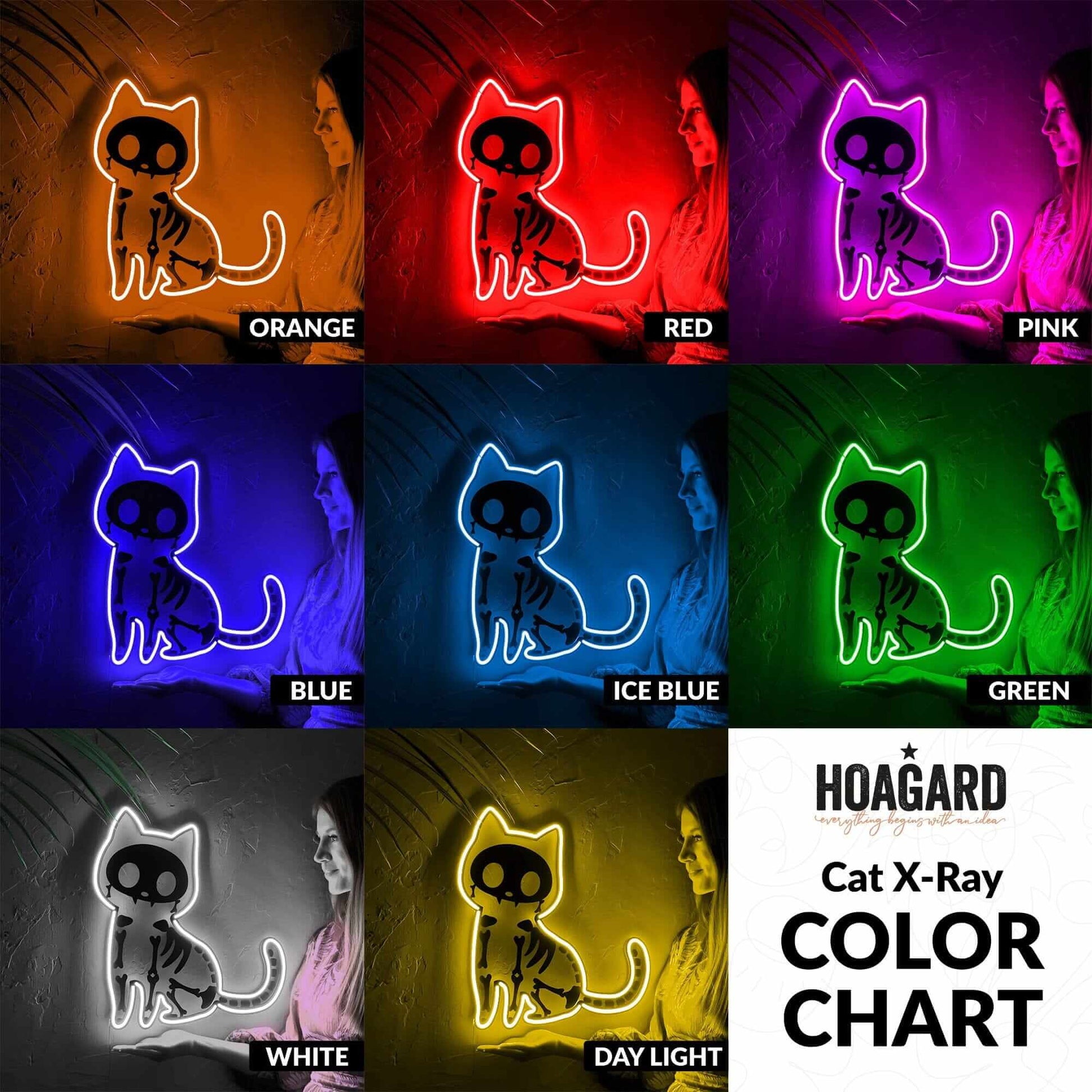 Schrödinger's Cat - Neon Signs Neon Wall Art | SKU: NEO-095 | Available at Decojuana | Tags: animal neon wall decor,metal neon wall decor,Neon Artwork,neon party wall decor,Neon Signs,neon wall art,Neon Wall Decor