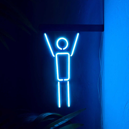 Man WC Icon - Neon Signs Neon Wall Art | SKU: NEO-109 | Available at Decojuana | Tags: metal neon wall decor,Neon Artwork,Neon Signs,neon wall art,Neon Wall Decor