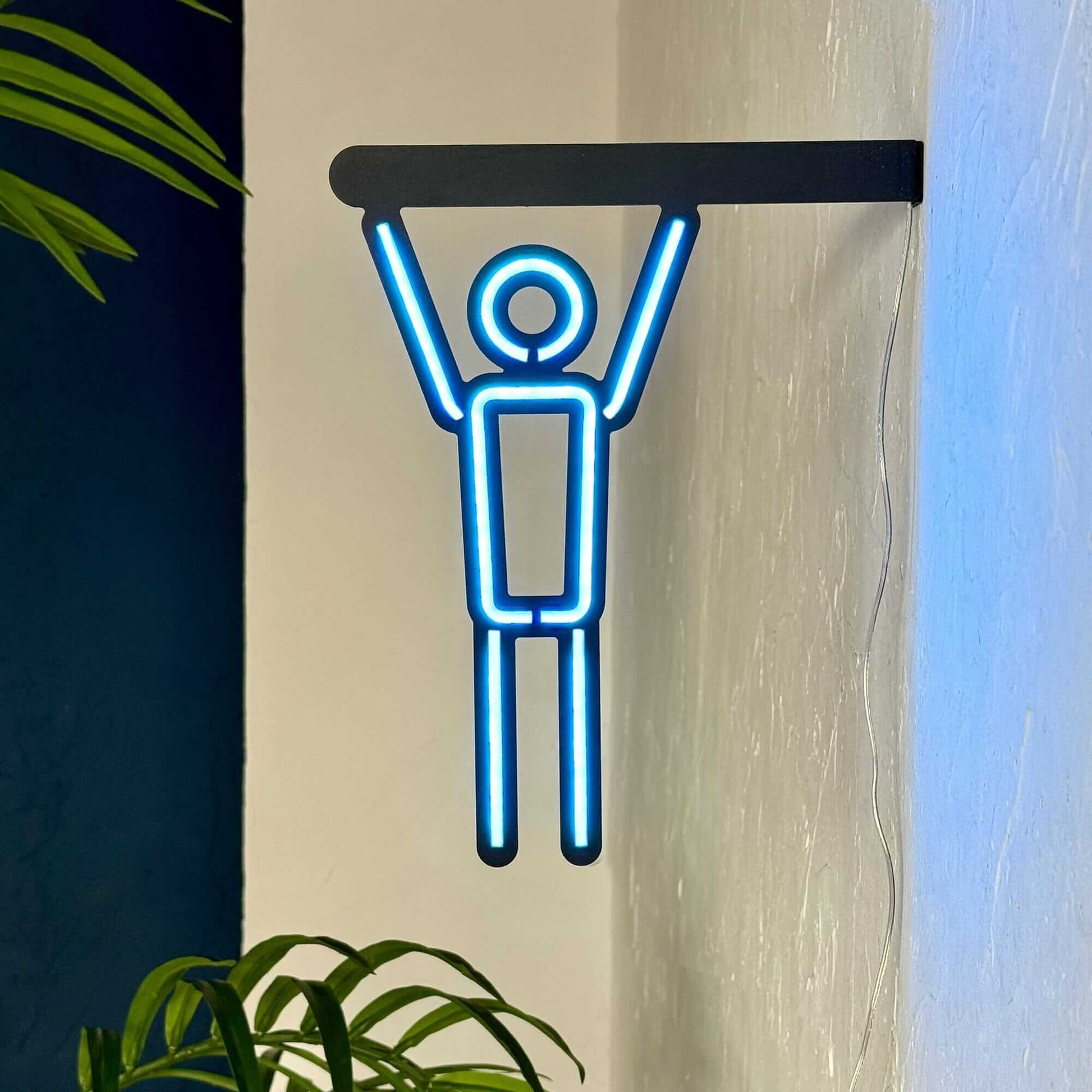 Man WC Icon - Neon Signs Neon Wall Art | SKU: NEO-109 | Available at Decojuana | Tags: metal neon wall decor,Neon Artwork,Neon Signs,neon wall art,Neon Wall Decor