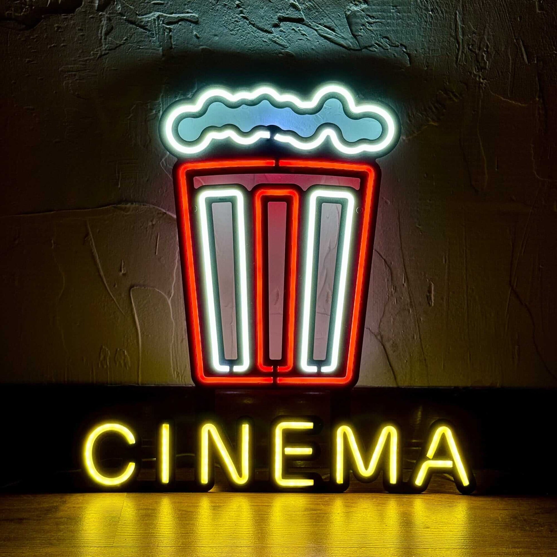 Cinema - Neon Signs Neon Wall Art | SKU: NEO-111 | Available at Decojuana | Tags: metal neon wall decor,Neon Artwork,neon party wall decor,Neon Signs,neon wall art,Neon Wall Decor