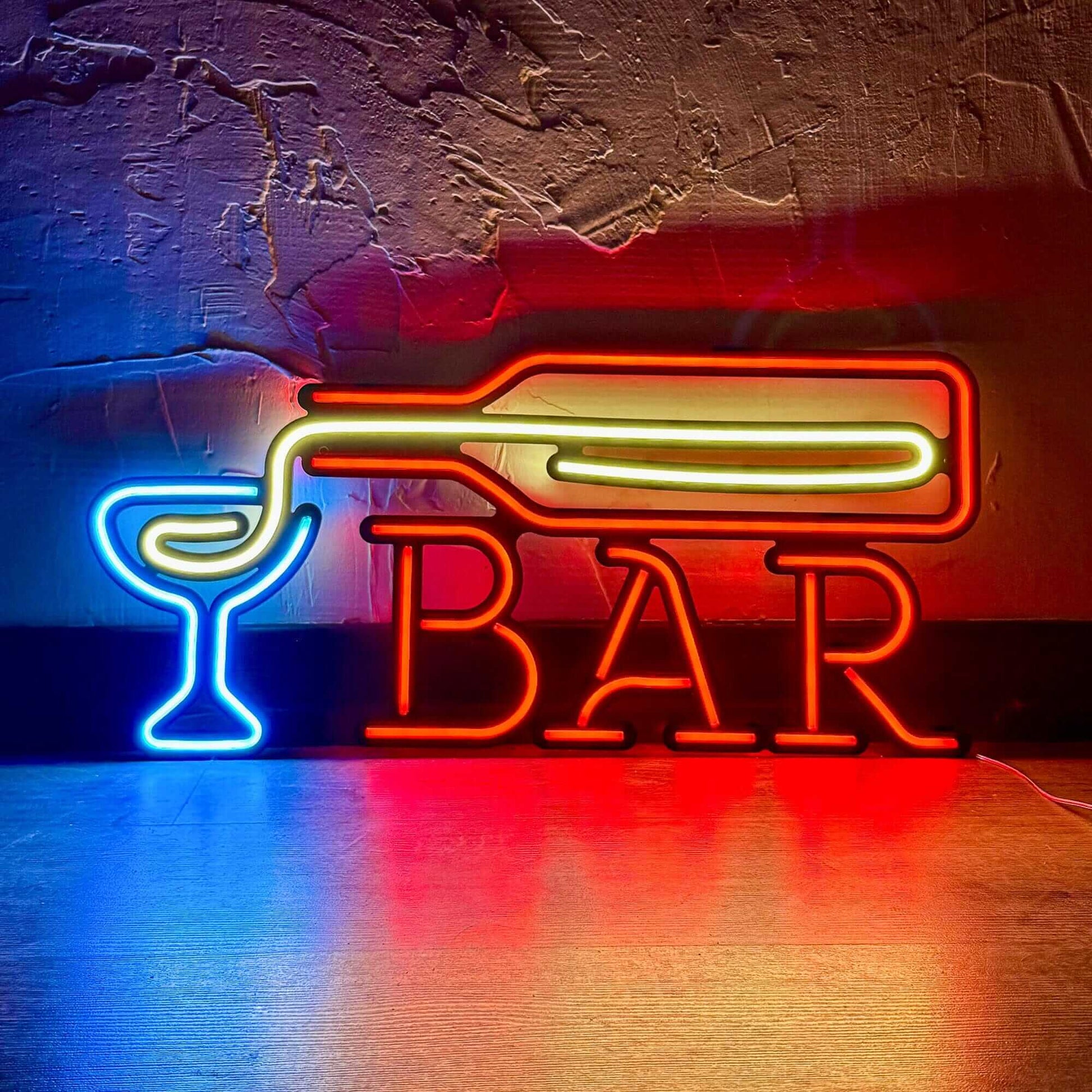 Vintage Bar Sign - Neon Signs Neon Wall Art | SKU: NEO-112 | Available at Decojuana | Tags: metal neon wall decor,Metal Neon Wall Letter,Neon Artwork,neon party wall decor,Neon Signs,neon wall art,Neon Wall Decor,Neon Wall Letter