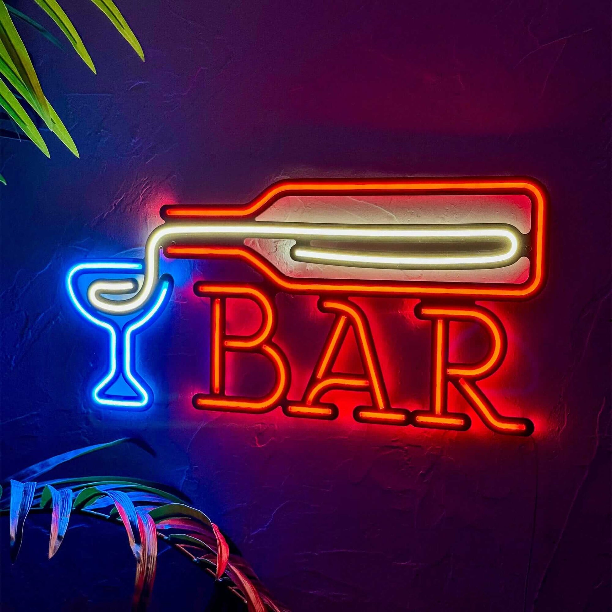 Vintage Bar Sign - Neon Signs Neon Wall Art | SKU: NEO-112 | Available at Decojuana | Tags: metal neon wall decor,Metal Neon Wall Letter,Neon Artwork,neon party wall decor,Neon Signs,neon wall art,Neon Wall Decor,Neon Wall Letter