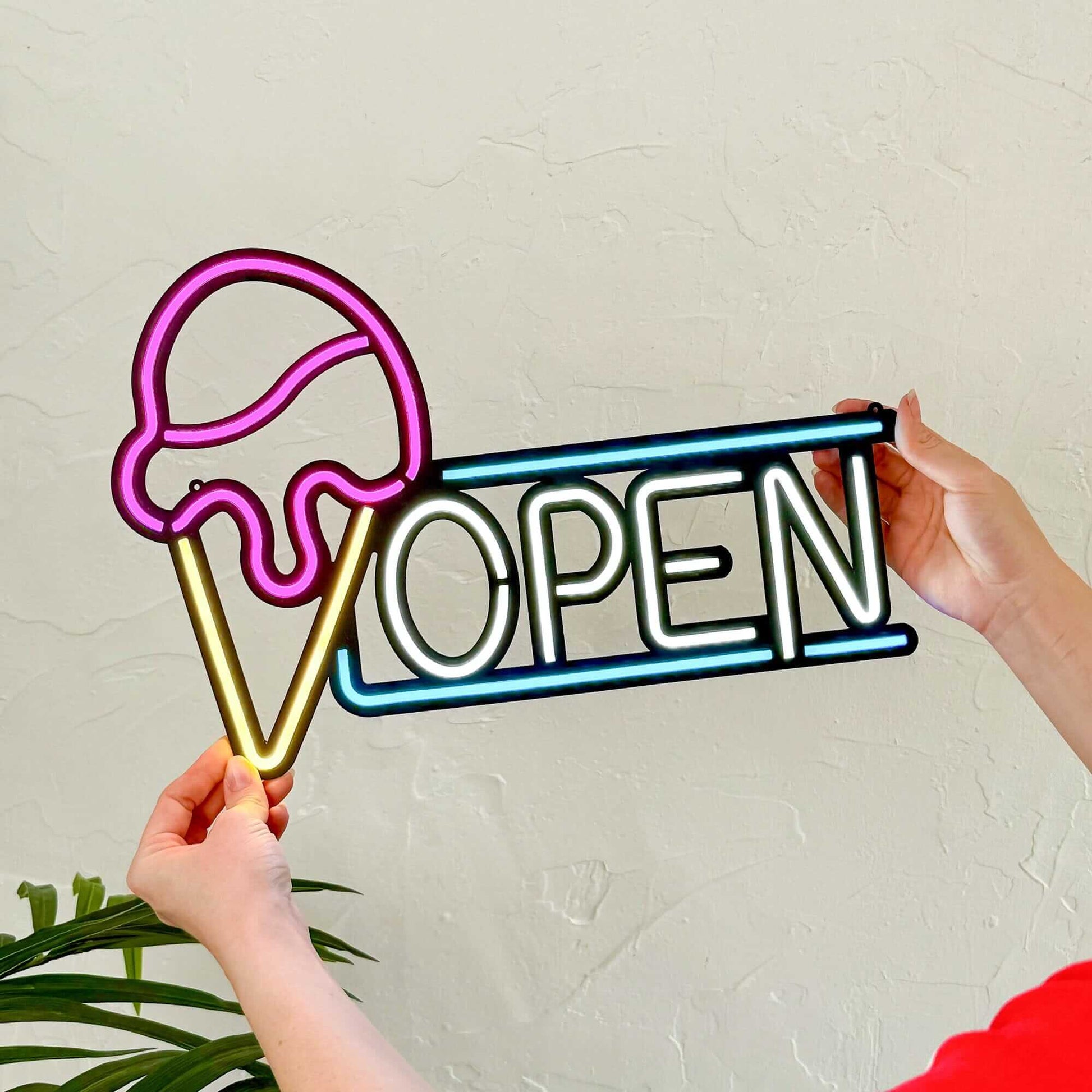 Open Door Sign 5 - Neon Signs Neon Wall Art | SKU: OPN-05 | Available at Decojuana | Tags: metal neon wall decor,Metal Neon Wall Letter,Neon Artwork,neon party wall decor,Neon Signs,neon wall art,Neon Wall Decor,Neon Wall Letter