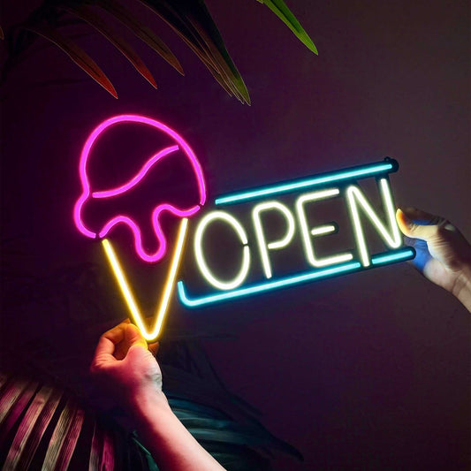 Open Door Sign 5 - Neon Signs Neon Wall Art | SKU: OPN-05 | Available at Decojuana | Tags: metal neon wall decor,Metal Neon Wall Letter,Neon Artwork,neon party wall decor,Neon Signs,neon wall art,Neon Wall Decor,Neon Wall Letter