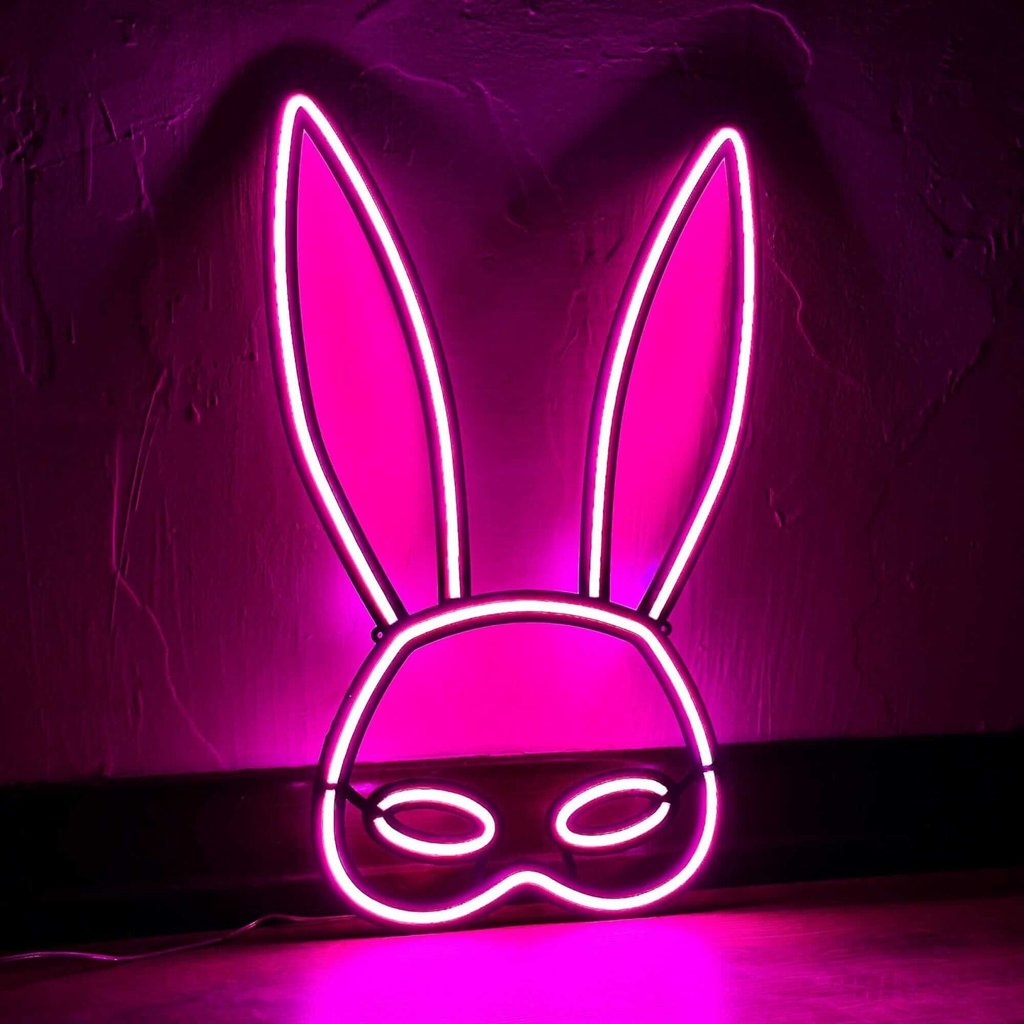 Rabbit Mask - Neon Signs Neon Wall Art | SKU: NEO-118 | Available at Decojuana | Tags: Neon Artwork,neon party wall decor,Neon Signs,neon wall art,Neon Wall Decor