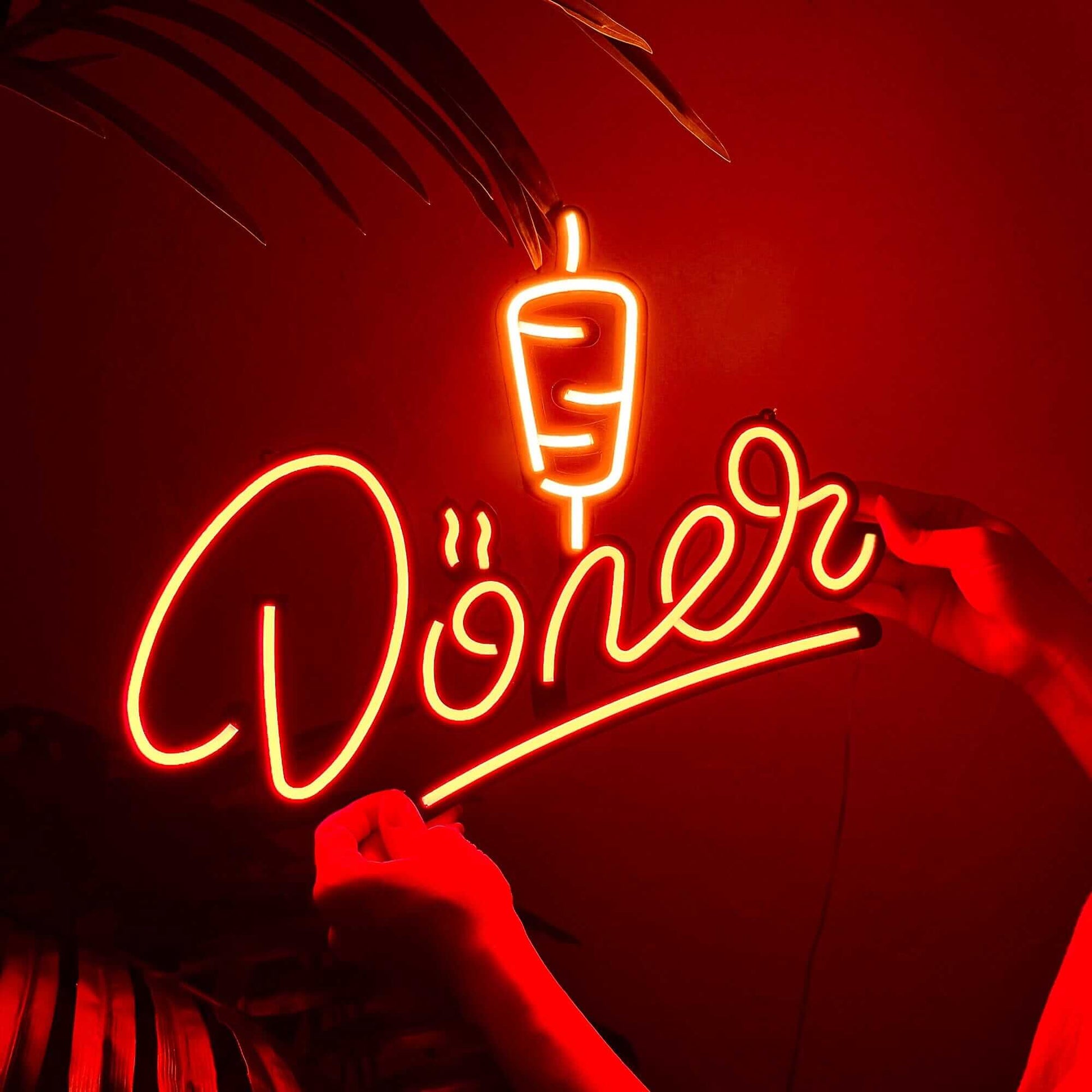 Döner 02 - Neon Signs Neon Wall Art | SKU: NEO-126 | Available at Decojuana | Tags: metal neon wall decor,Metal Neon Wall Letter,Neon Artwork,Neon Signs,neon wall art,Neon Wall Decor