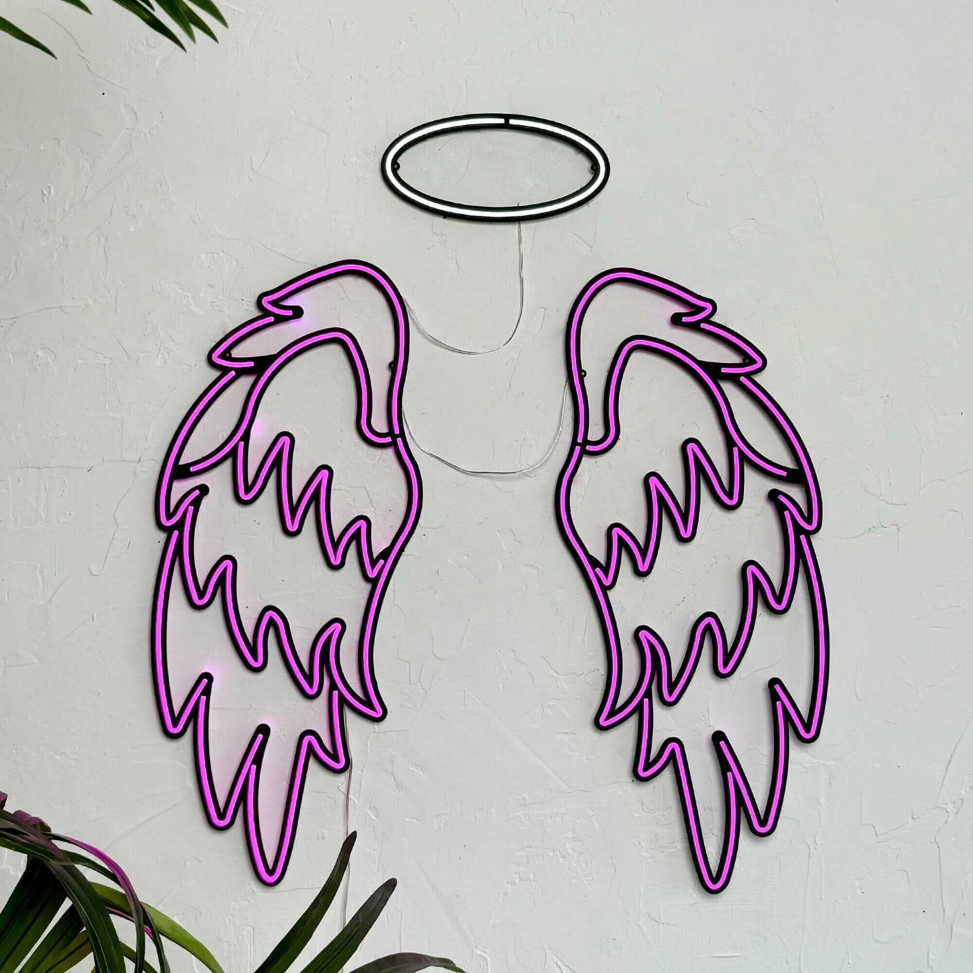 Neon Wings Angel - Neon Signs Neon Wall Art | SKU: NEO-129 | Available at Decojuana | Tags: Neon Artwork,neon party wall decor,Neon Signs,neon wall art,Neon Wall Decor