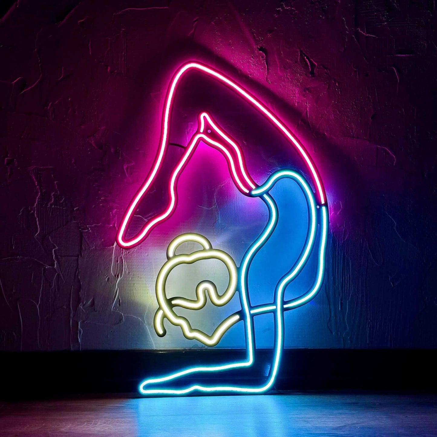 Yoga - Neon Signs Neon Wall Art | SKU: NEO-130 | Available at Decojuana | Tags: Neon Artwork,Neon Signs,neon wall art,Neon Wall Decor